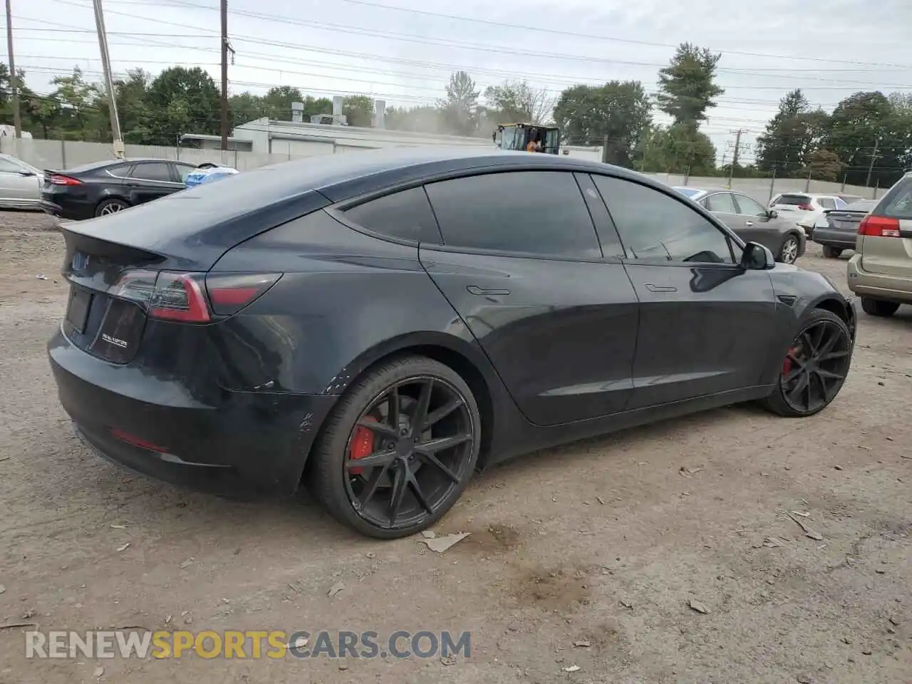 3 Photograph of a damaged car 5YJ3E1EC7NF231574 TESLA MODEL 3 2022