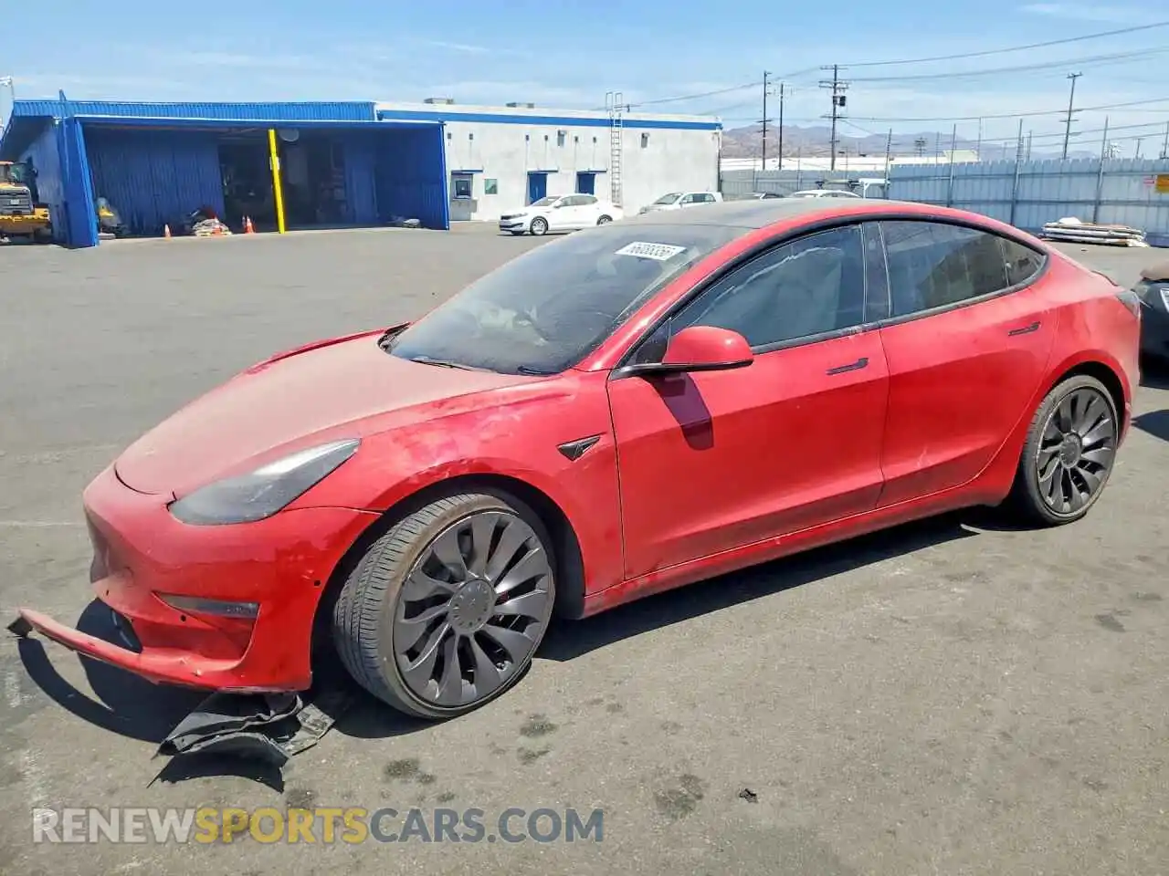 1 Photograph of a damaged car 5YJ3E1EC7NF233809 TESLA MODEL 3 2022