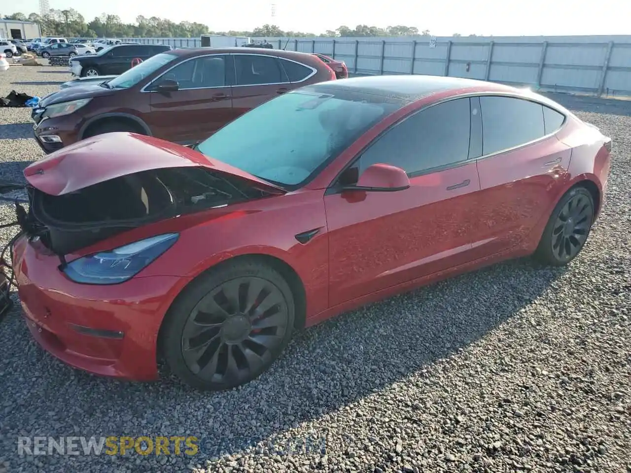 1 Фотография поврежденного автомобиля 5YJ3E1EC7NF261156 TESLA MODEL 3 2022