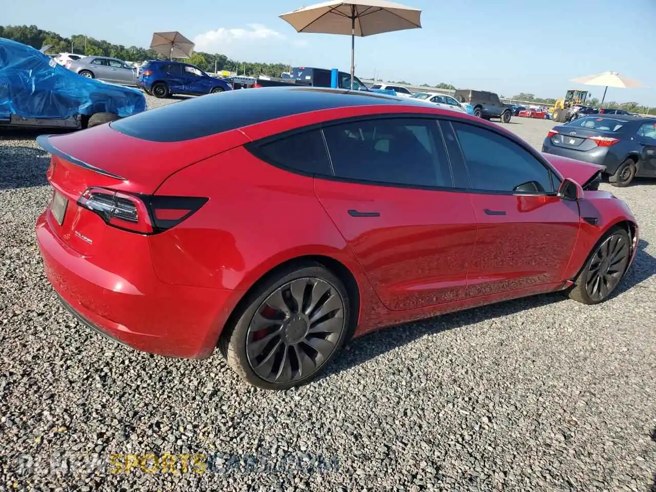 3 Фотография поврежденного автомобиля 5YJ3E1EC7NF261156 TESLA MODEL 3 2022