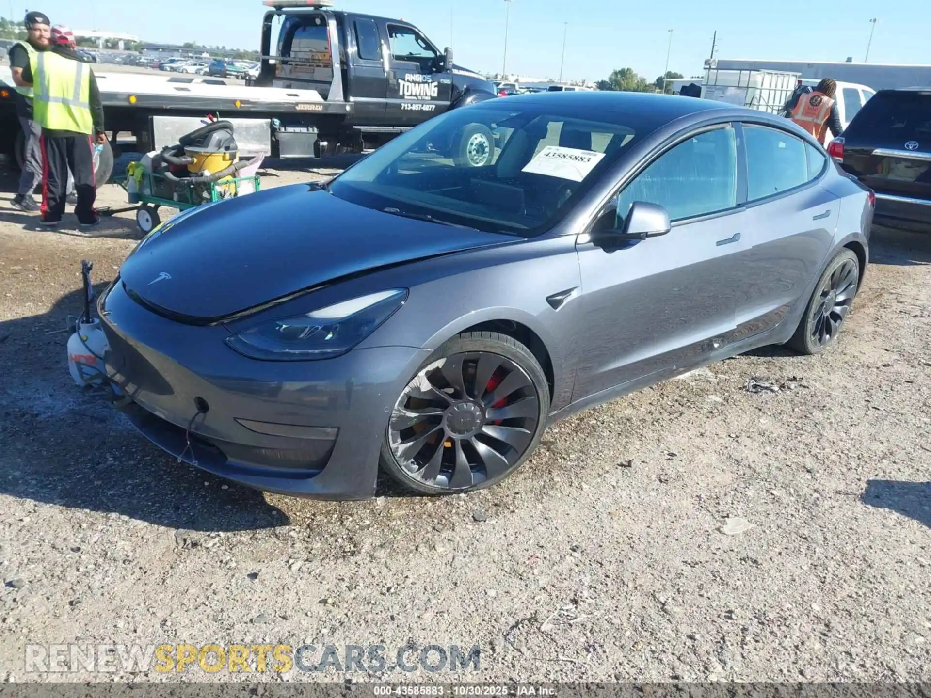 2 Photograph of a damaged car 5YJ3E1EC7NF269905 TESLA MODEL 3 2022