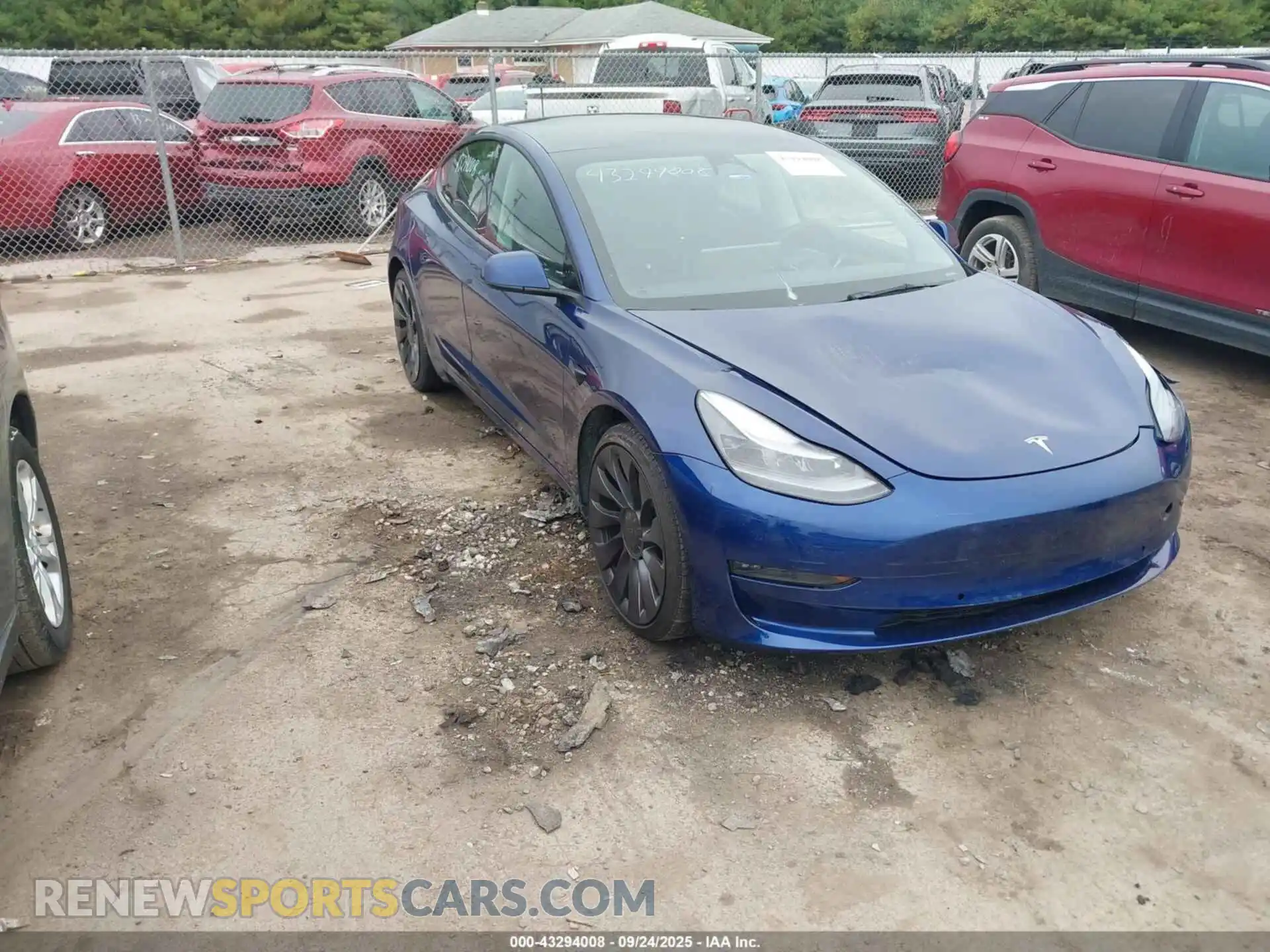 1 Photograph of a damaged car 5YJ3E1EC7NF307648 TESLA MODEL 3 2022