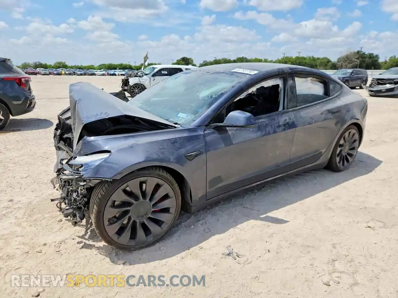 1 Фотография поврежденного автомобиля 5YJ3E1EC8NF119947 TESLA MODEL 3 2022