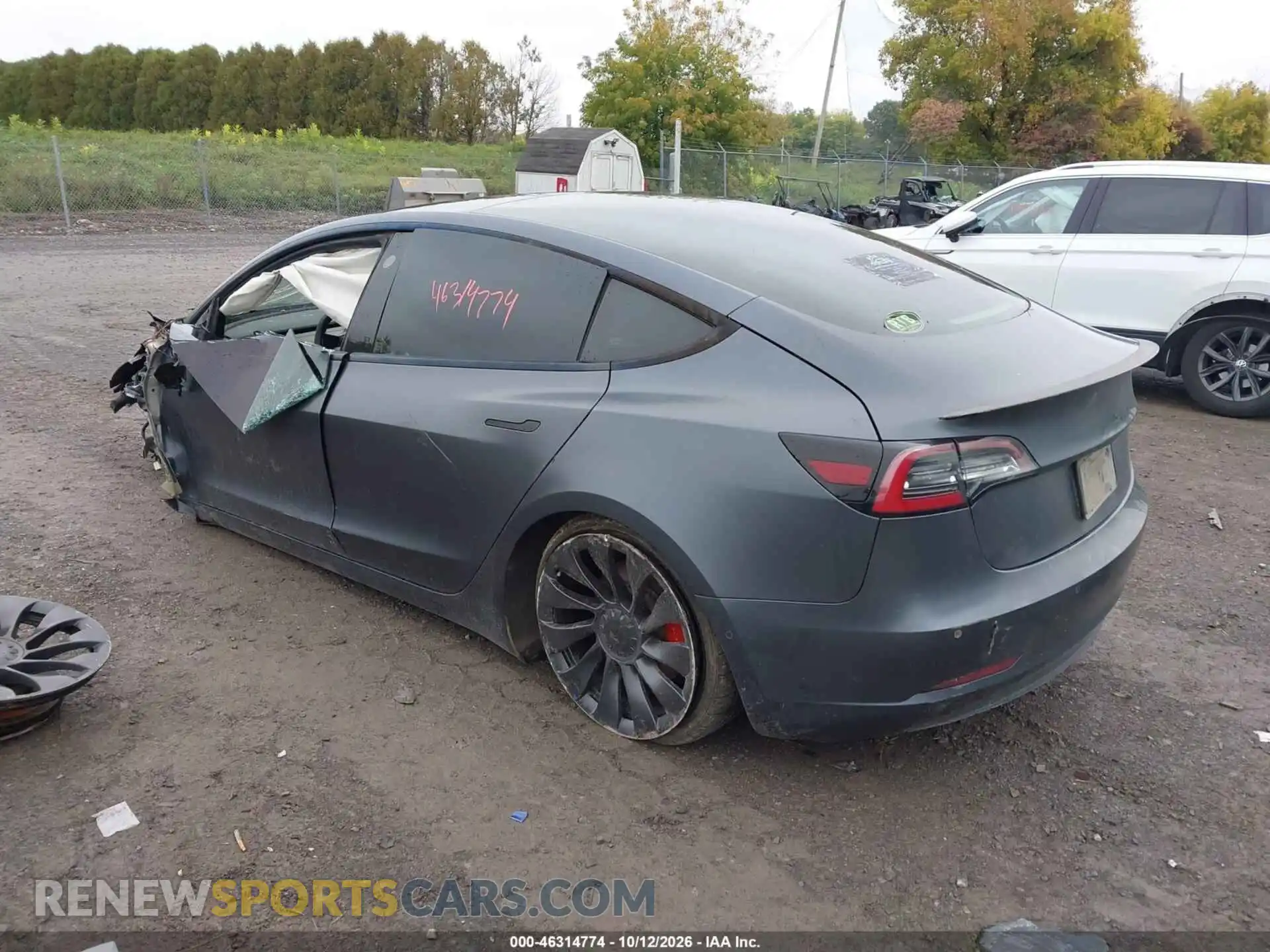 3 Photograph of a damaged car 5YJ3E1EC8NF156366 TESLA MODEL 3 2022