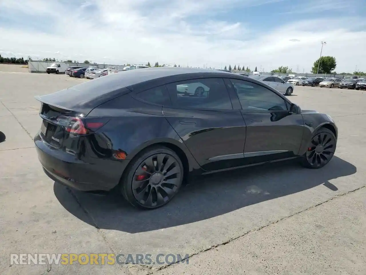 3 Photograph of a damaged car 5YJ3E1EC8NF270240 TESLA MODEL 3 2022