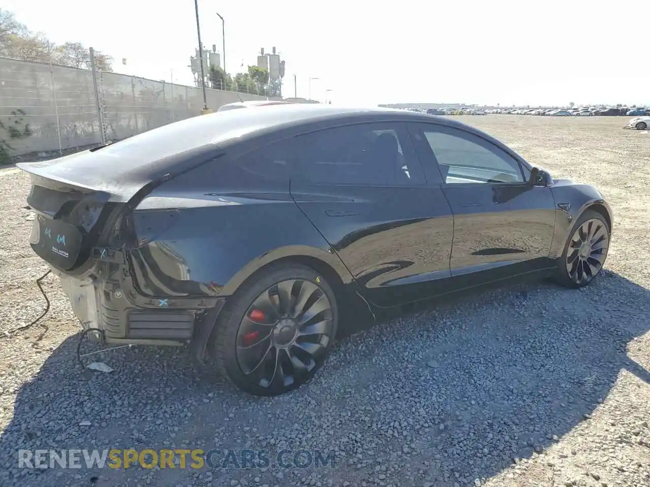3 Photograph of a damaged car 5YJ3E1EC8NF353747 TESLA MODEL 3 2022