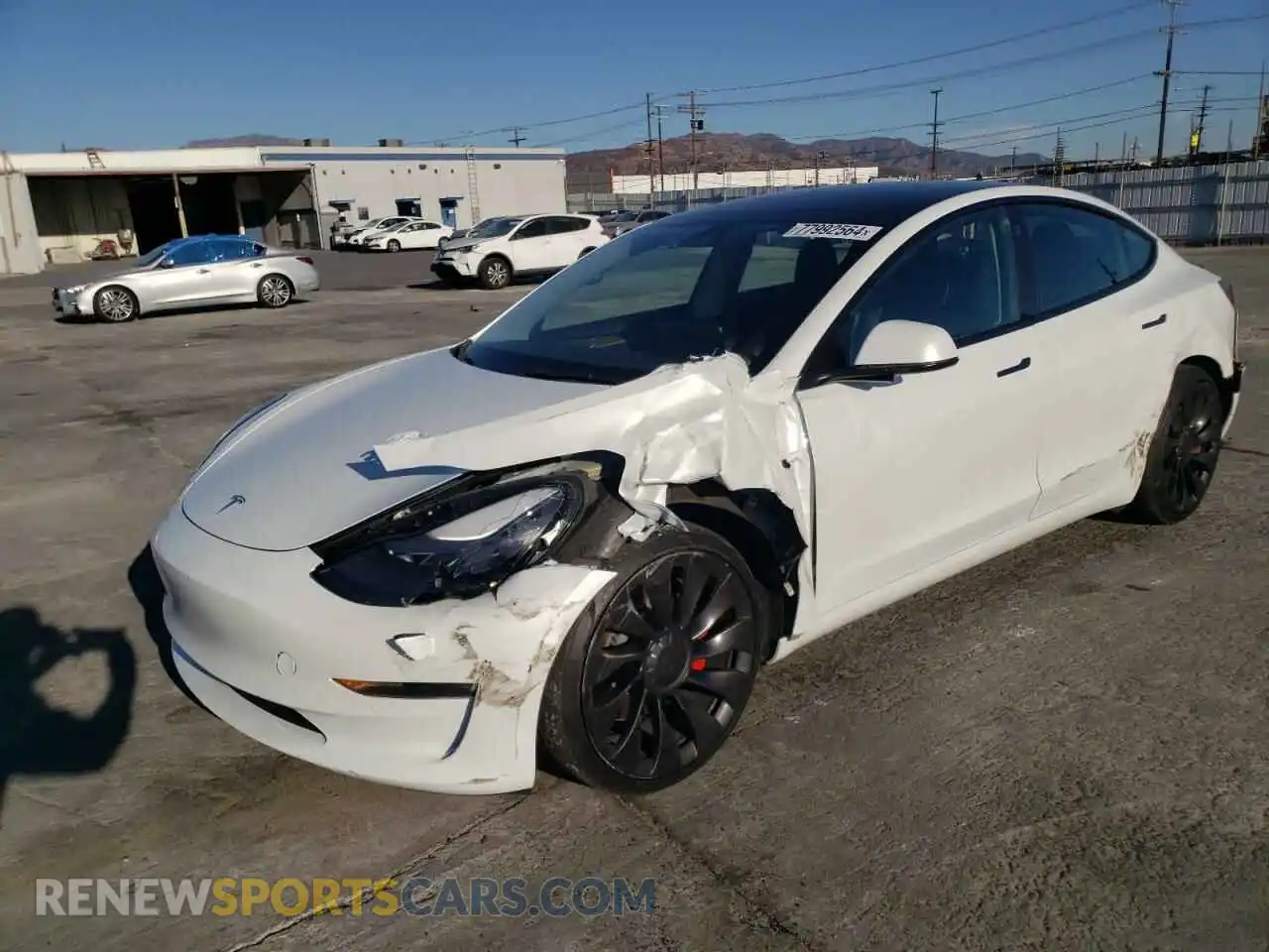 1 Photograph of a damaged car 5YJ3E1EC9NF294465 TESLA MODEL 3 2022