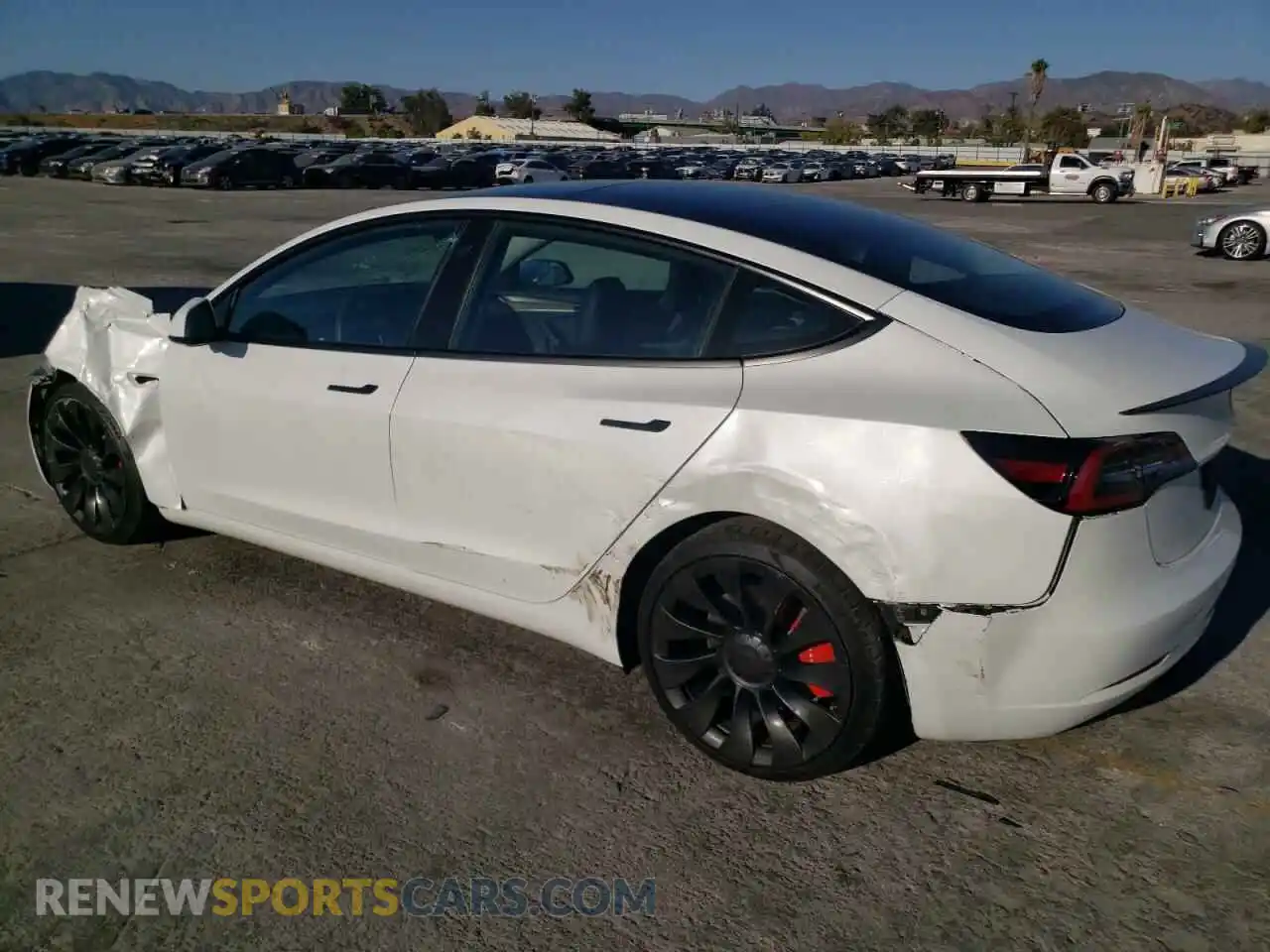 2 Photograph of a damaged car 5YJ3E1EC9NF294465 TESLA MODEL 3 2022