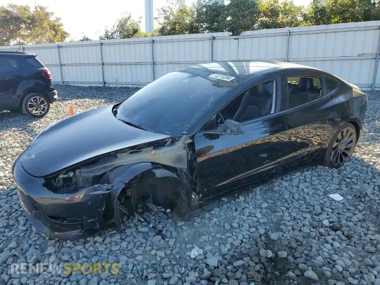 1 fotografías del automóvil dañado 5YJ3E1ECXNF103264 TESLA MODEL 3 2022