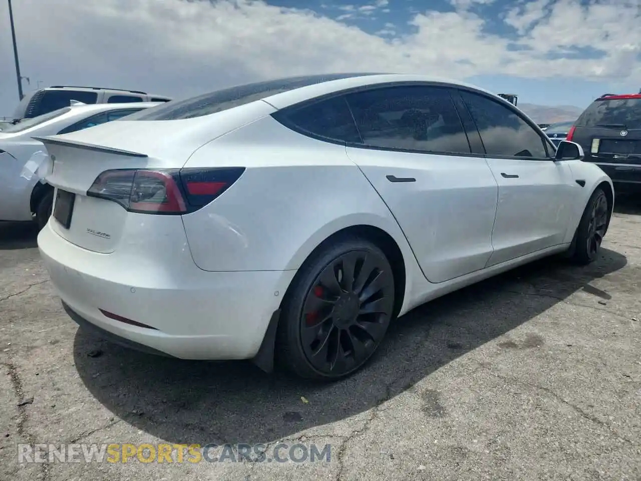 3 Photograph of a damaged car 5YJ3E1ECXNF112286 TESLA MODEL 3 2022