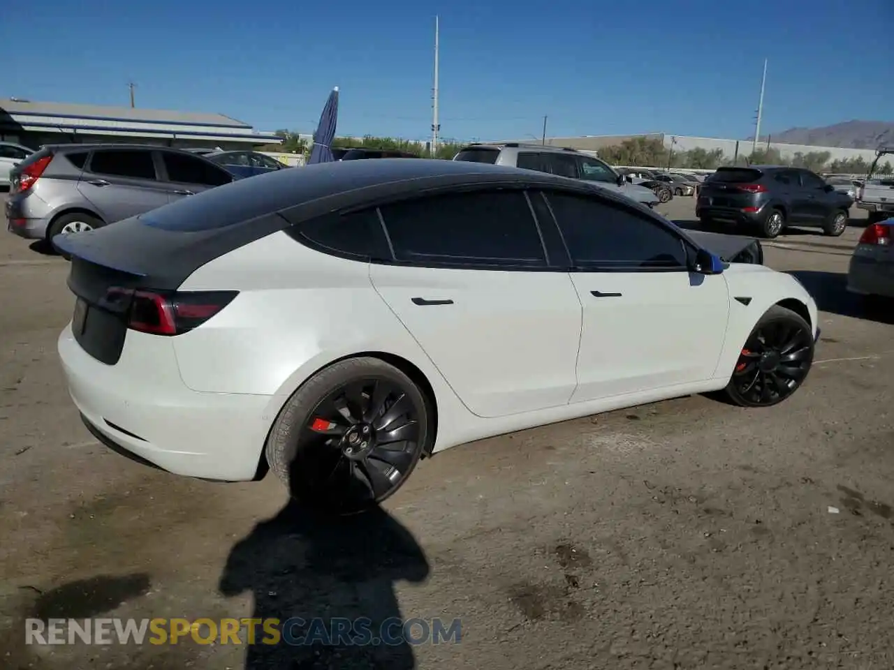3 Photograph of a damaged car 5YJ3E1ECXNF125846 TESLA MODEL 3 2022