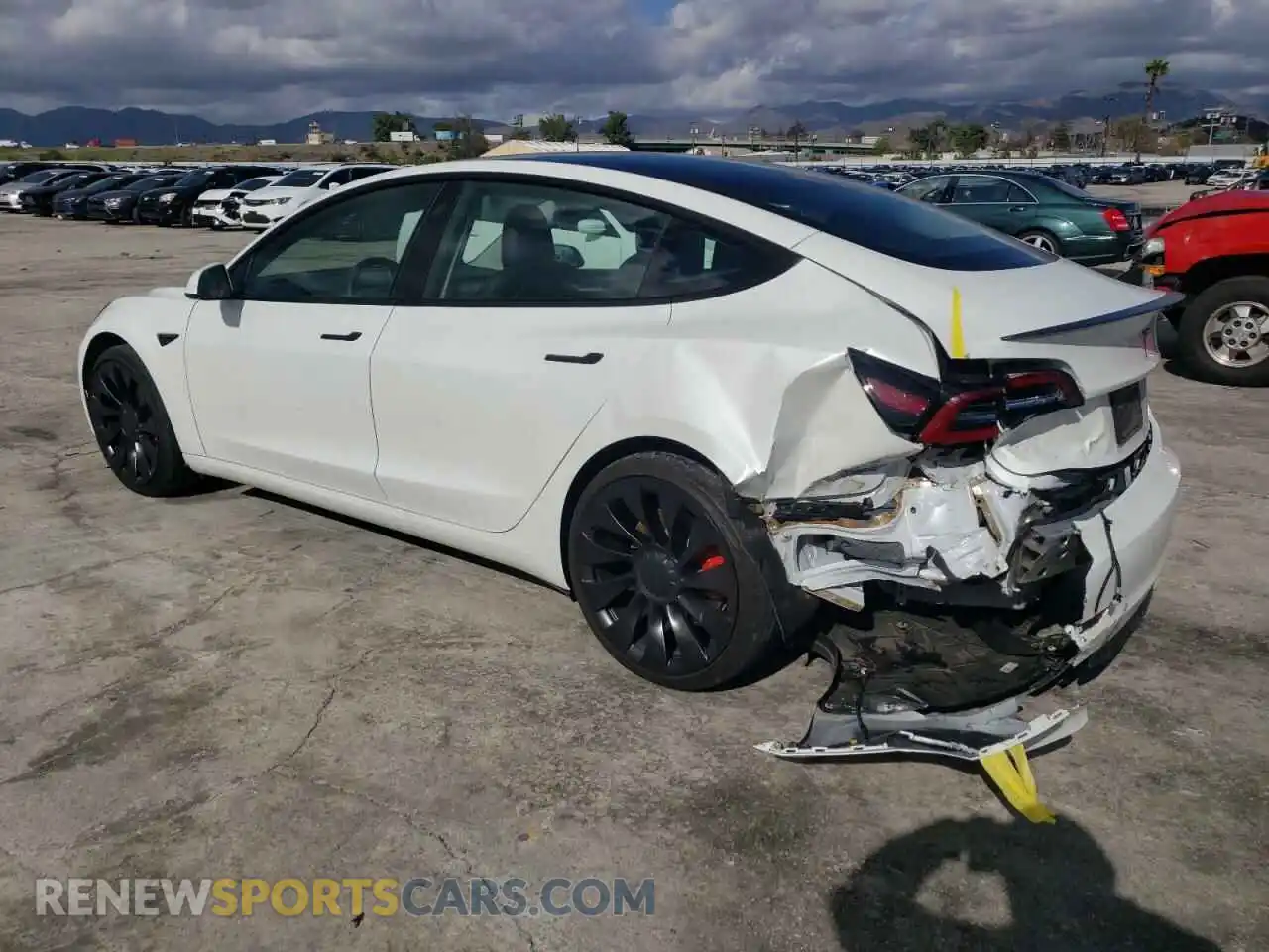 2 Фотография поврежденного автомобиля 5YJ3E1ECXNF233092 TESLA MODEL 3 2022