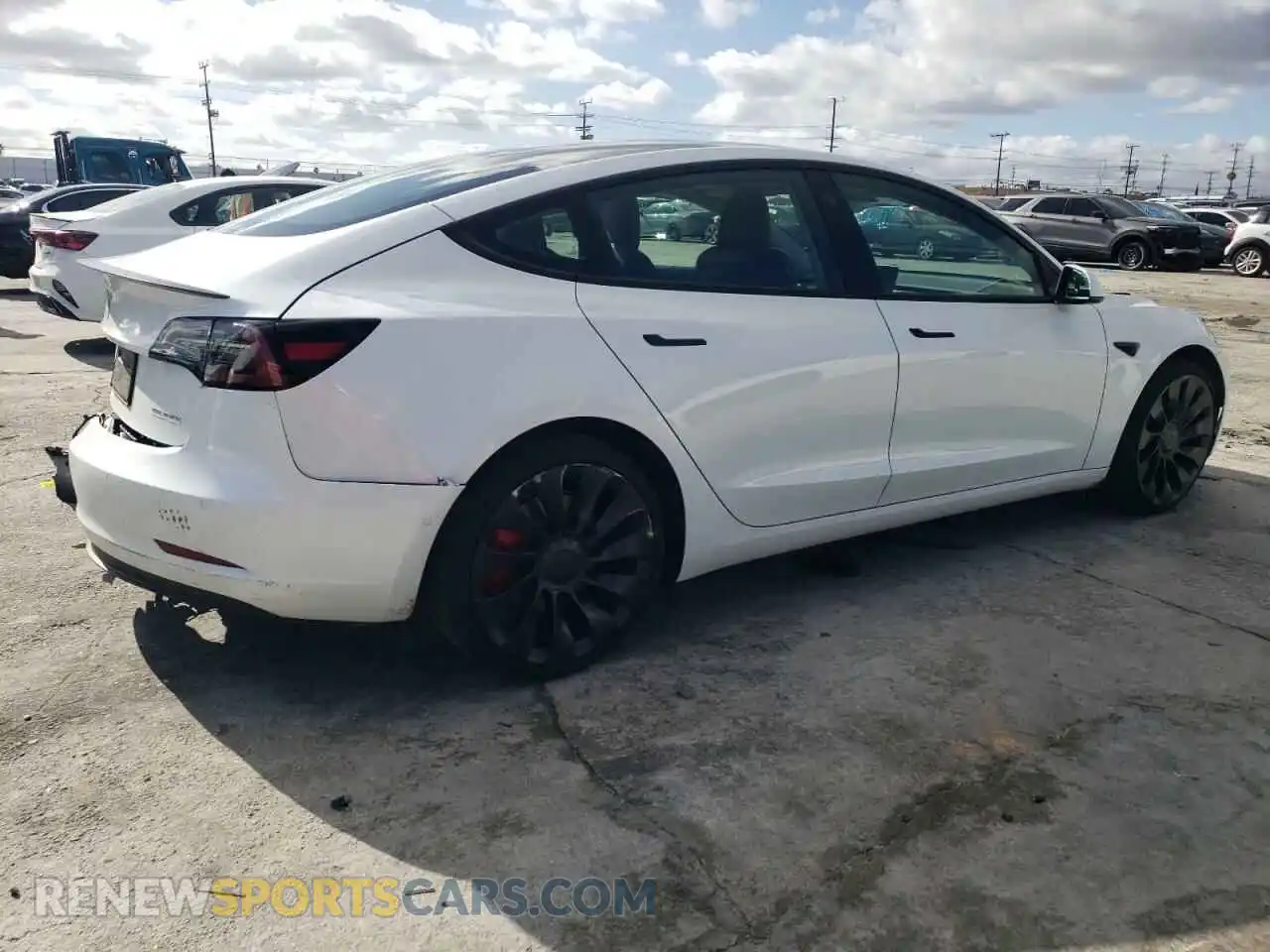3 Фотография поврежденного автомобиля 5YJ3E1ECXNF233092 TESLA MODEL 3 2022