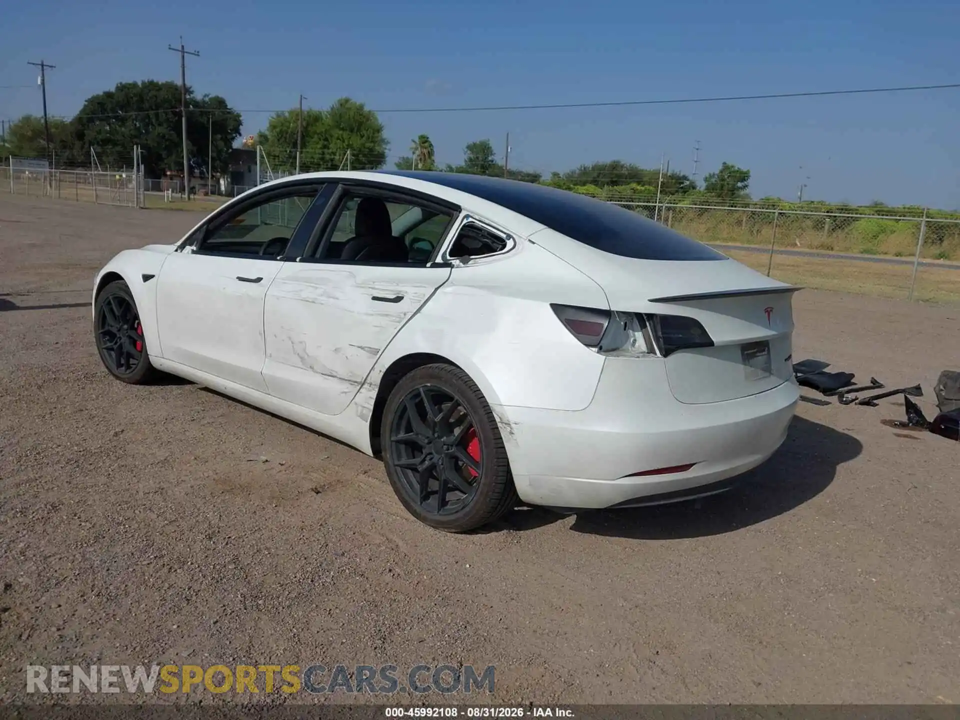 3 fotografías del automóvil dañado 5YJ3E1ECXNF254265 TESLA MODEL 3 2022