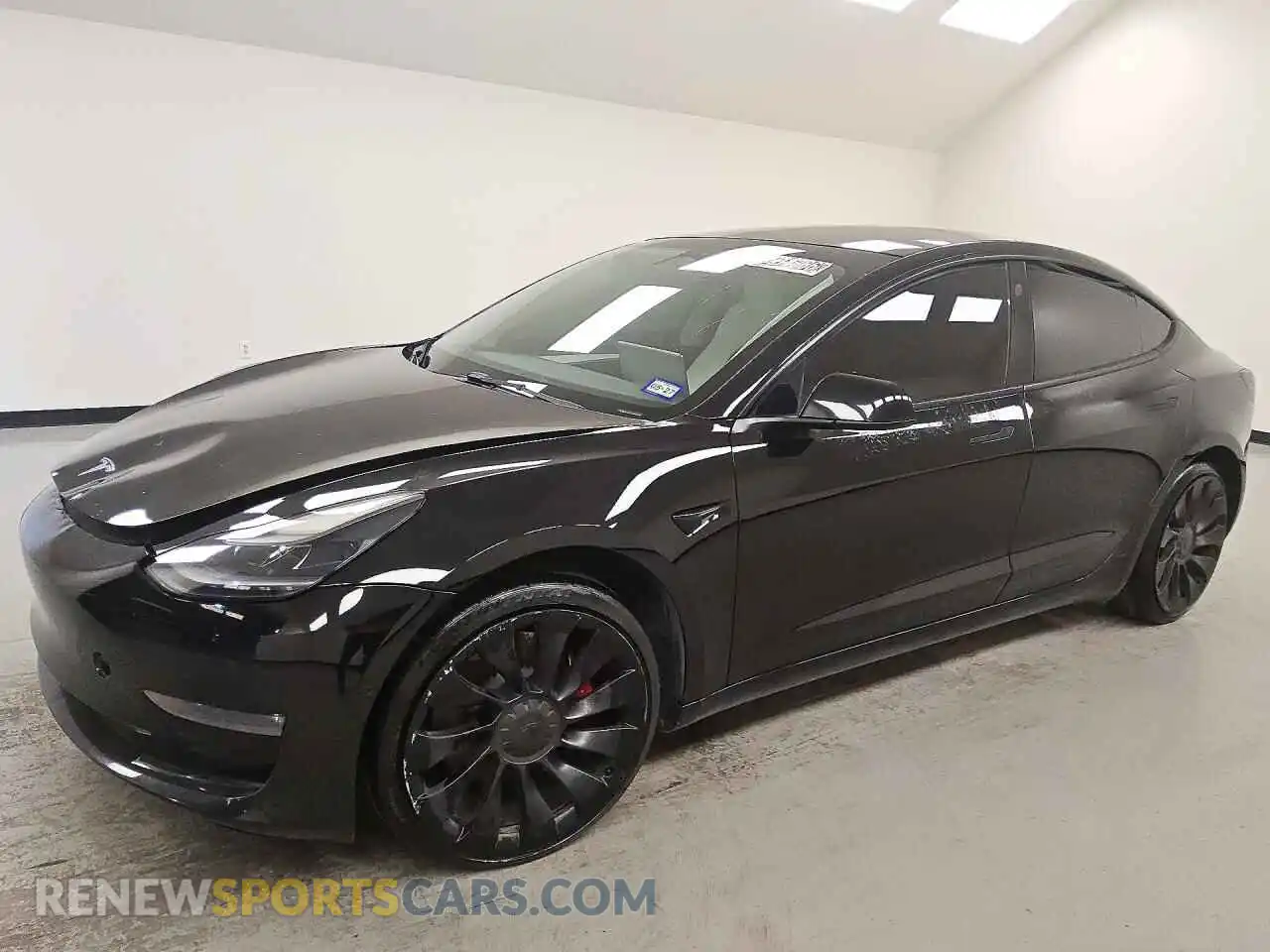 1 Photograph of a damaged car 5YJ3E1ECXNF258493 TESLA MODEL 3 2022