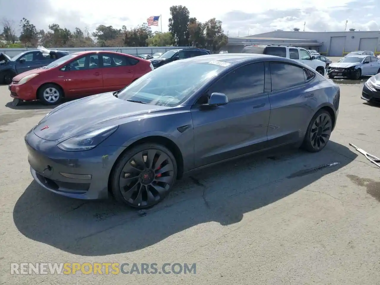 1 fotografías del automóvil dañado 5YJ3E1ECXNF266805 TESLA MODEL 3 2022