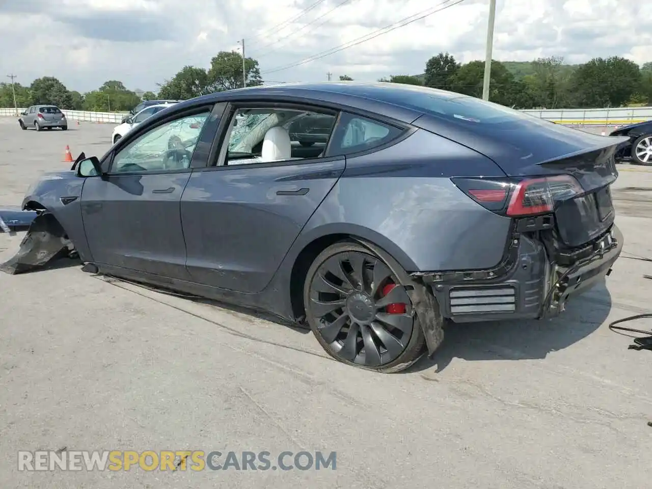 2 Фотография поврежденного автомобиля 5YJ3E1ECXNF268618 TESLA MODEL 3 2022