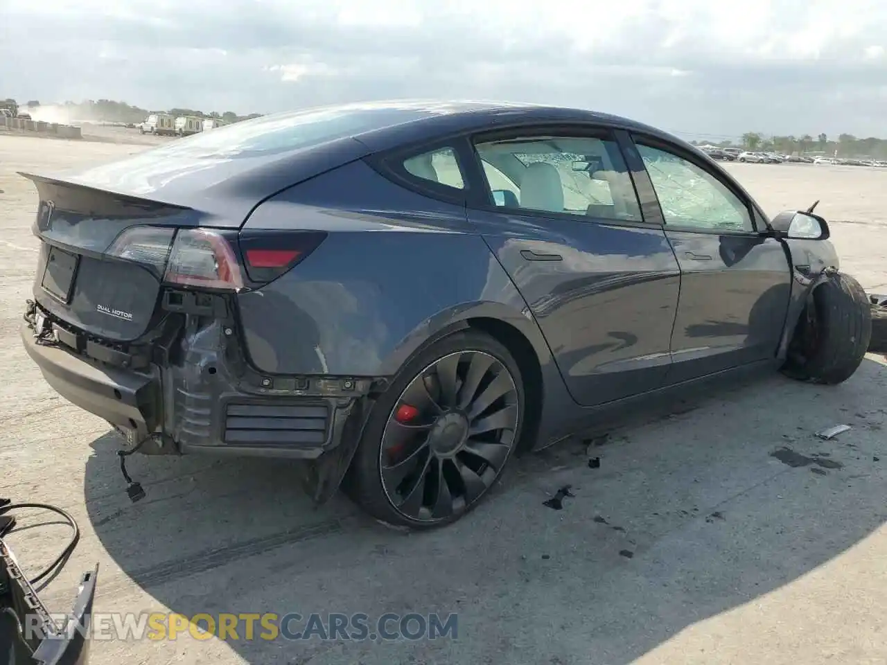 3 Фотография поврежденного автомобиля 5YJ3E1ECXNF268618 TESLA MODEL 3 2022
