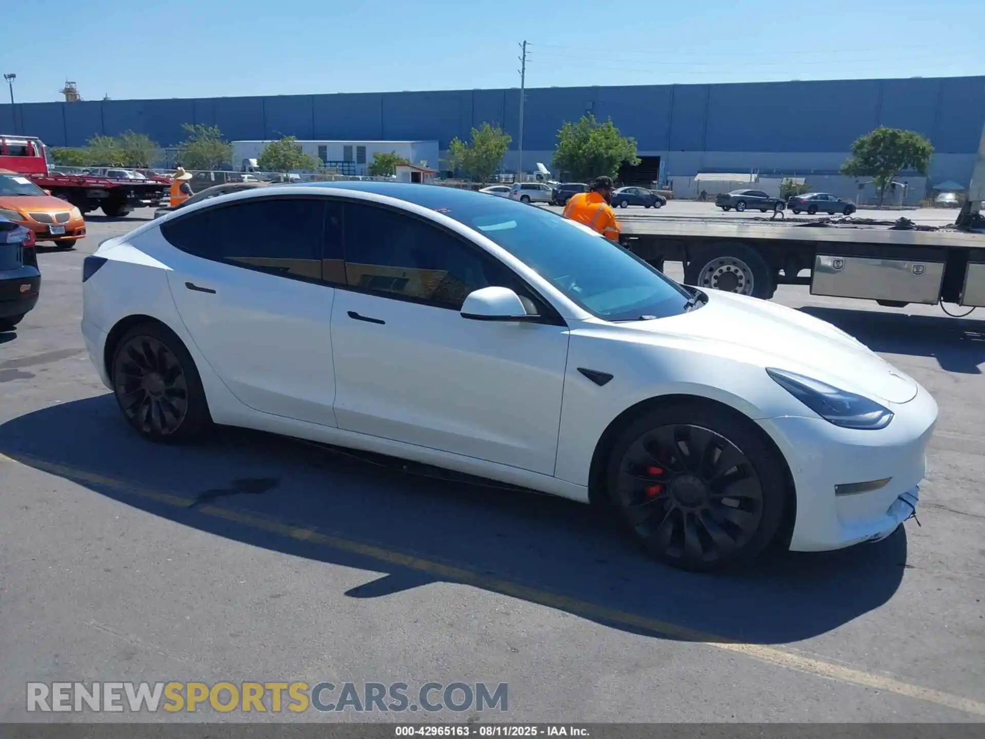 1 Photograph of a damaged car 5YJ3E1ECXNF295799 TESLA MODEL 3 2022
