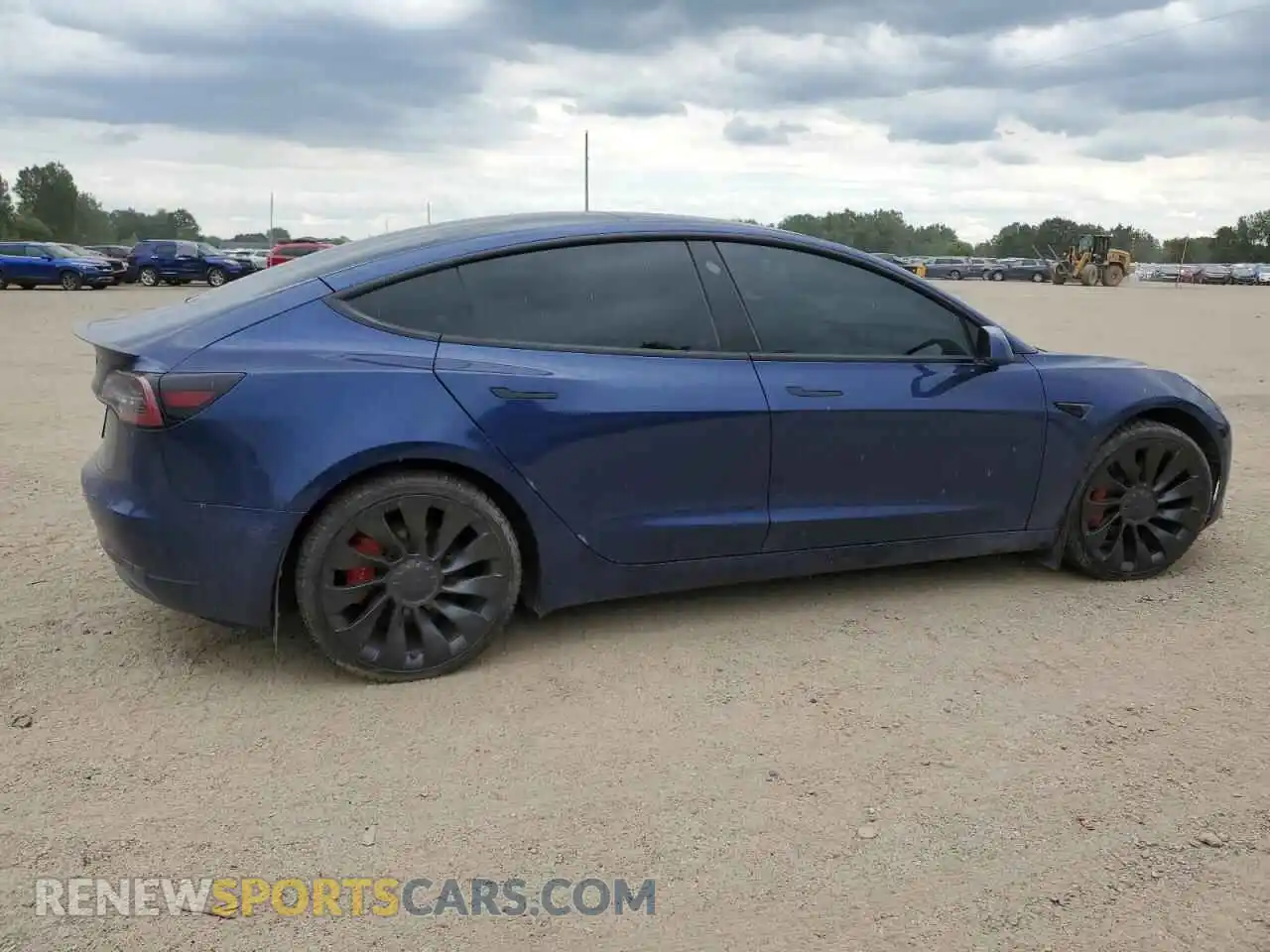 3 Photograph of a damaged car 5YJ3E1ECXNF321737 TESLA MODEL 3 2022