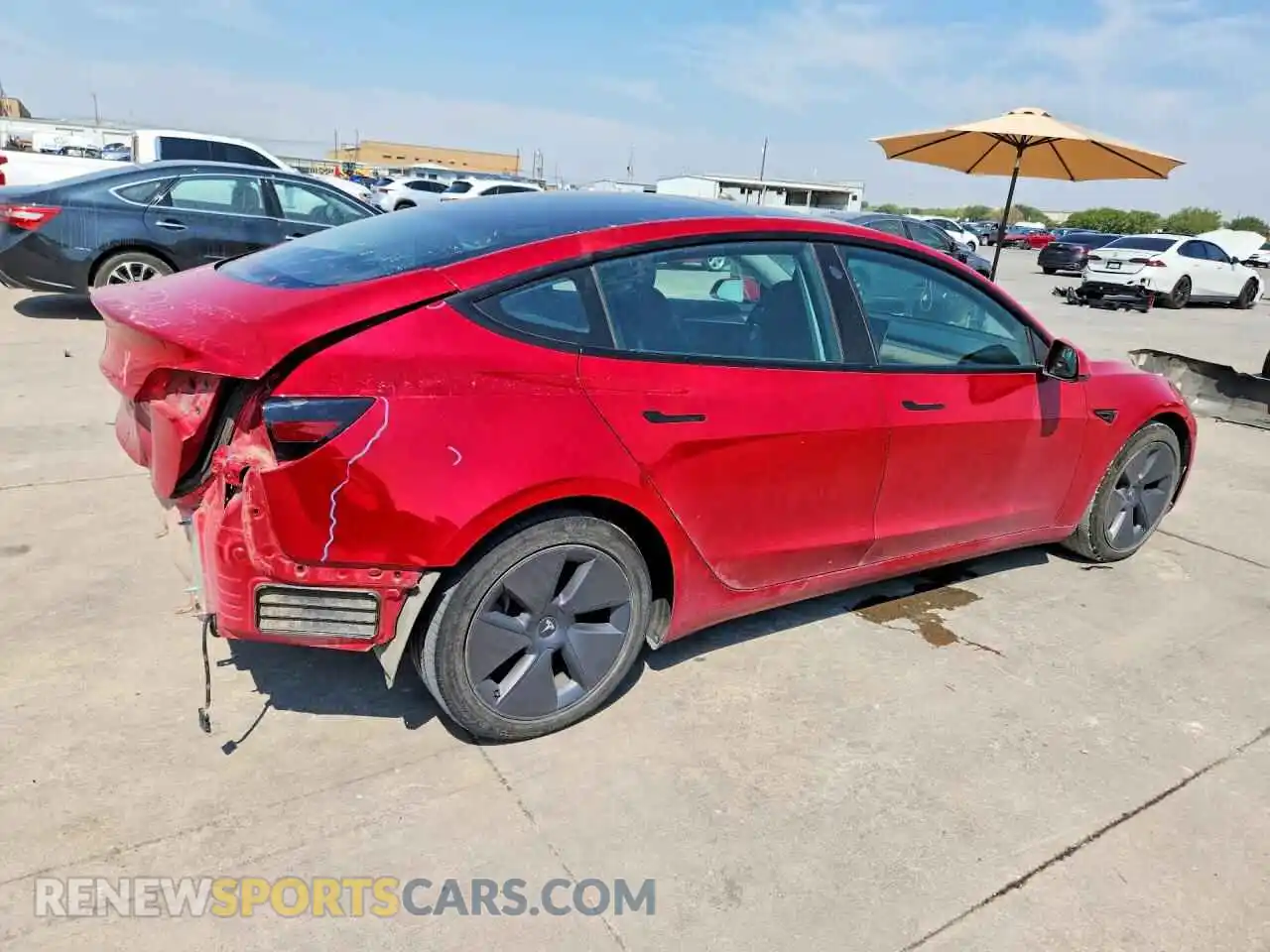 3 Photograph of a damaged car 5YJ3E1EA0PF448322 TESLA MODEL 3 2023