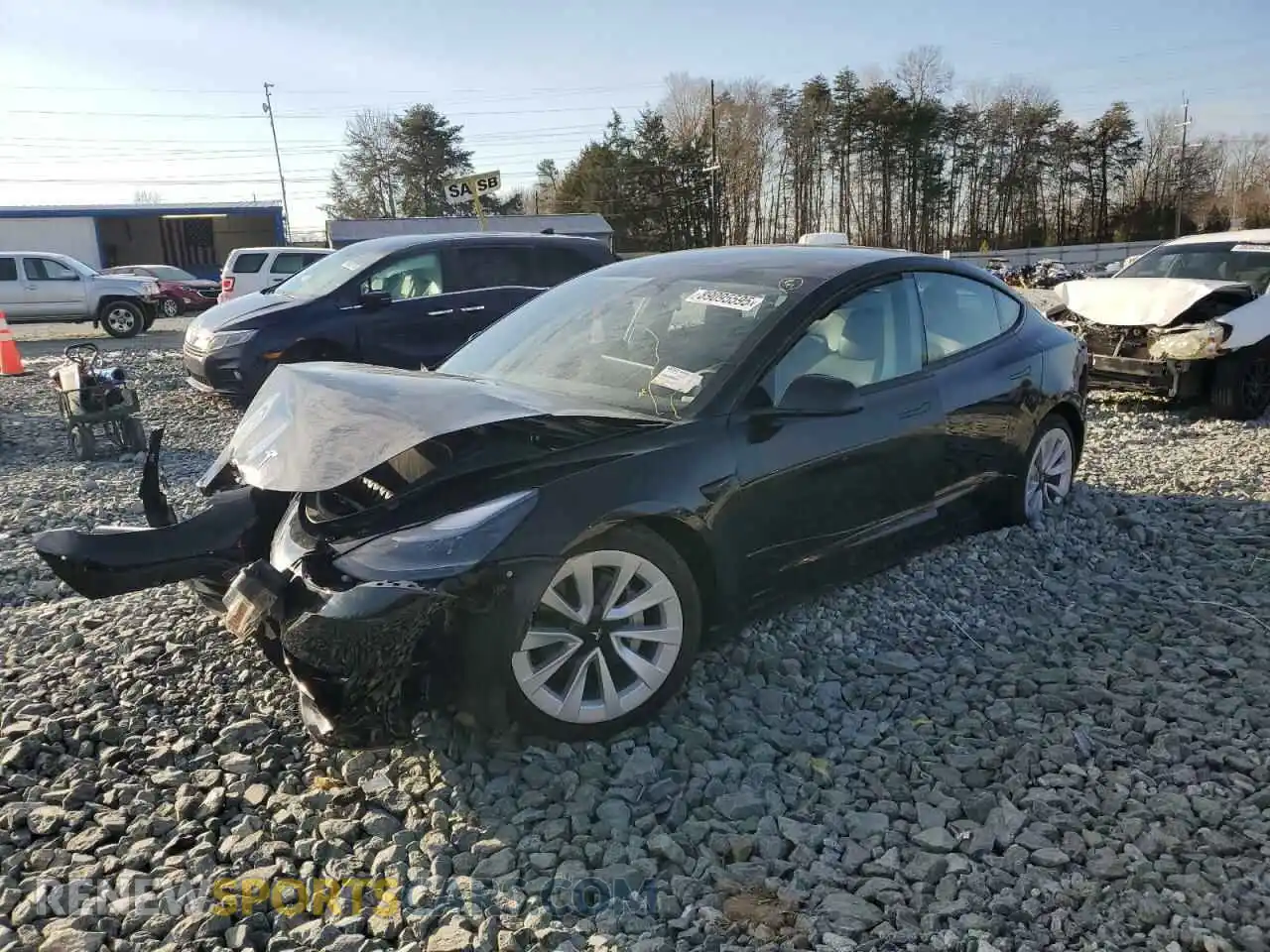 1 Photograph of a damaged car 5YJ3E1EA0PF451219 TESLA MODEL 3 2023