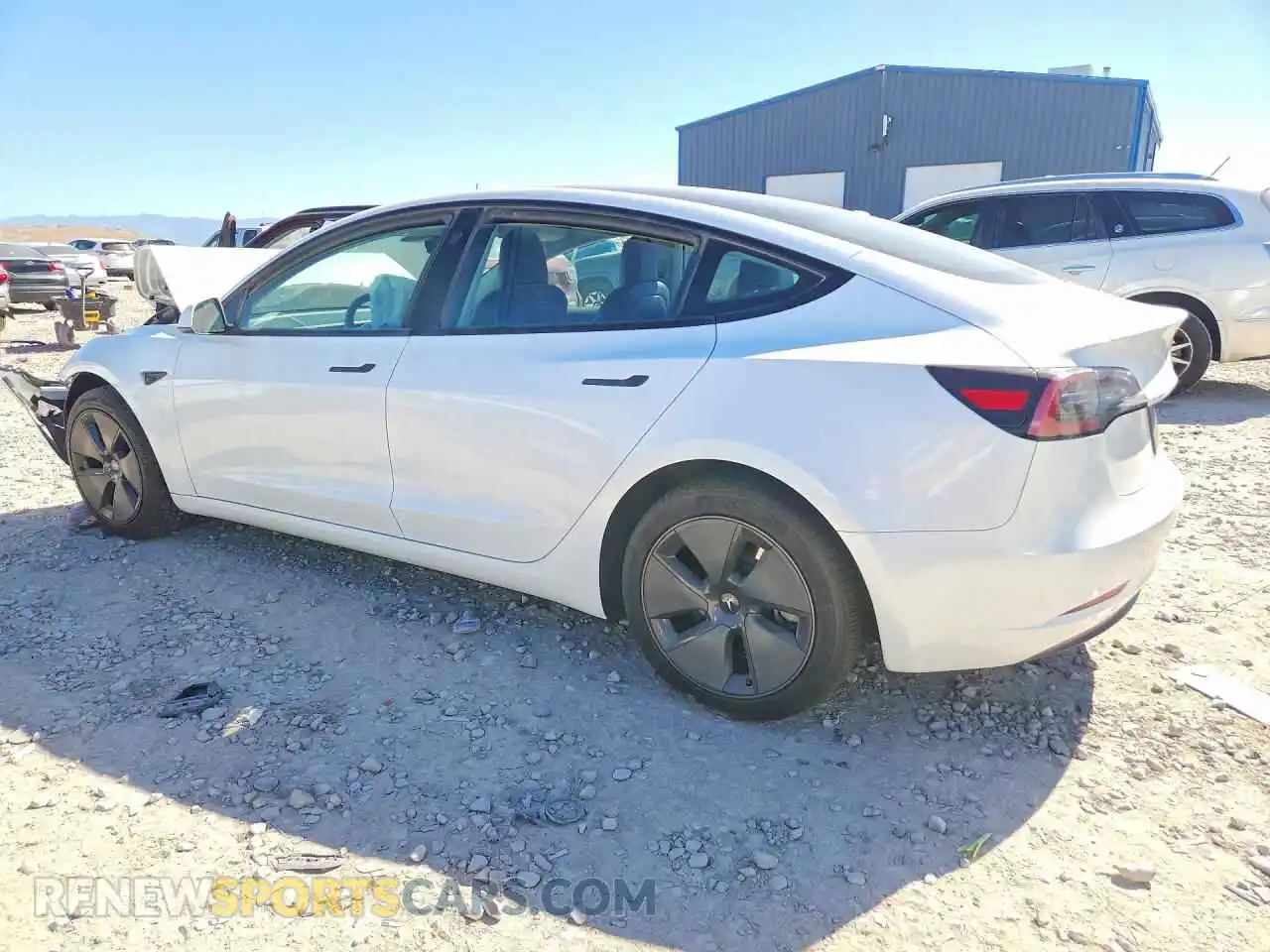2 fotografías del automóvil dañado 5YJ3E1EA0PF468862 TESLA MODEL 3 2023