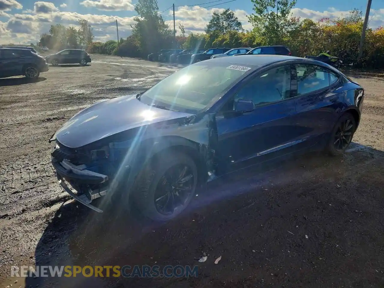 1 Photograph of a damaged car 5YJ3E1EA0PF481028 TESLA MODEL 3 2023