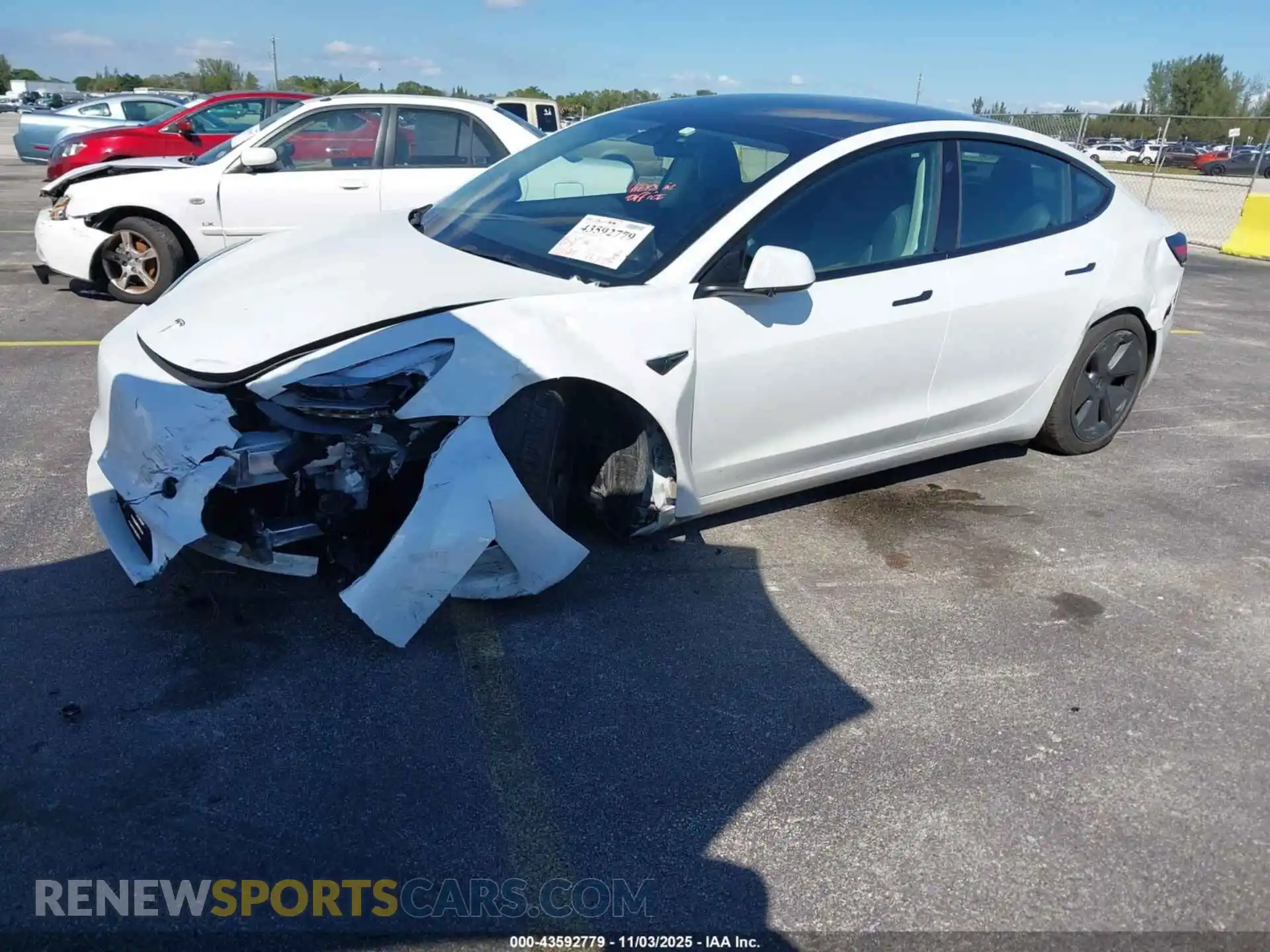 2 Photograph of a damaged car 5YJ3E1EA0PF490750 TESLA MODEL 3 2023