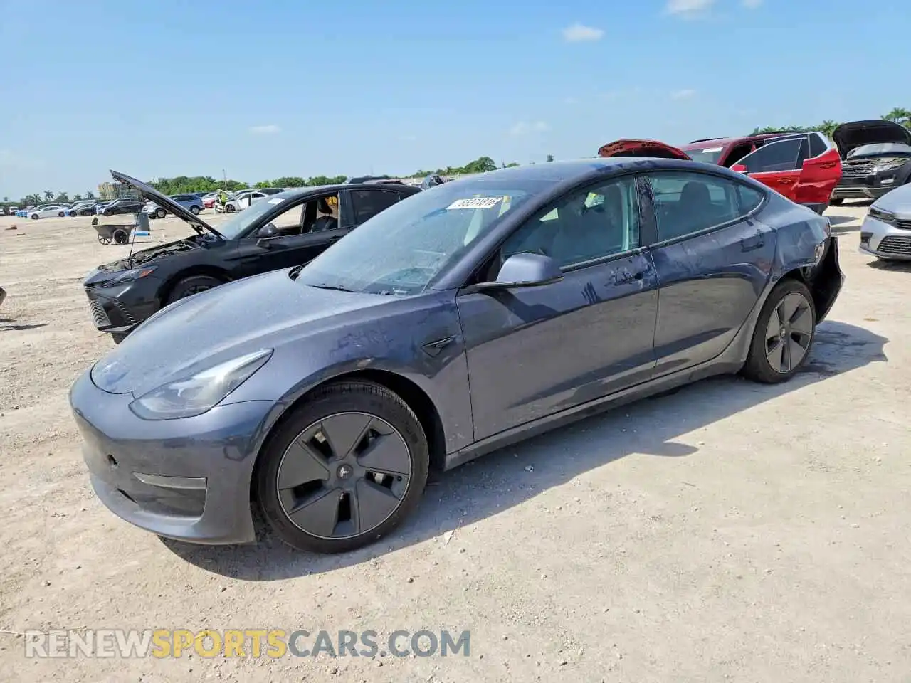 1 Фотография поврежденного автомобиля 5YJ3E1EA0PF557007 TESLA MODEL 3 2023