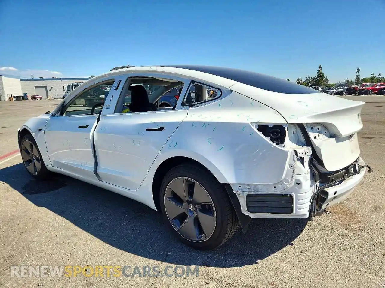 2 Photograph of a damaged car 5YJ3E1EA0PF579802 TESLA MODEL 3 2023