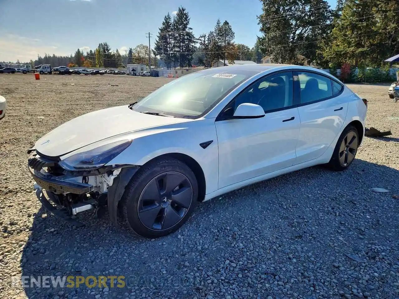 1 Photograph of a damaged car 5YJ3E1EA0PF607159 TESLA MODEL 3 2023