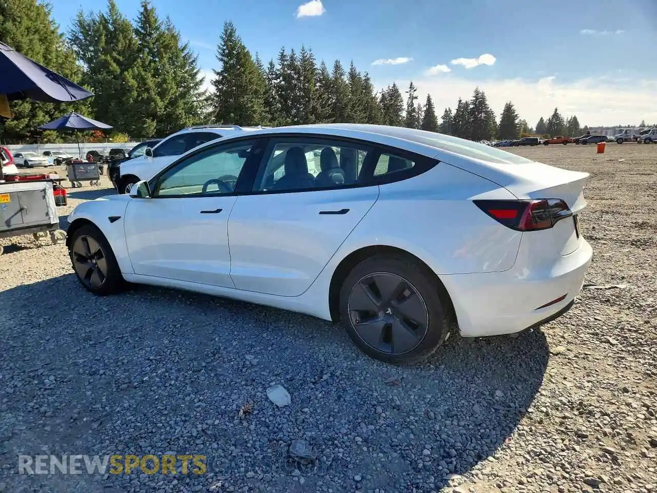 2 Photograph of a damaged car 5YJ3E1EA0PF607159 TESLA MODEL 3 2023