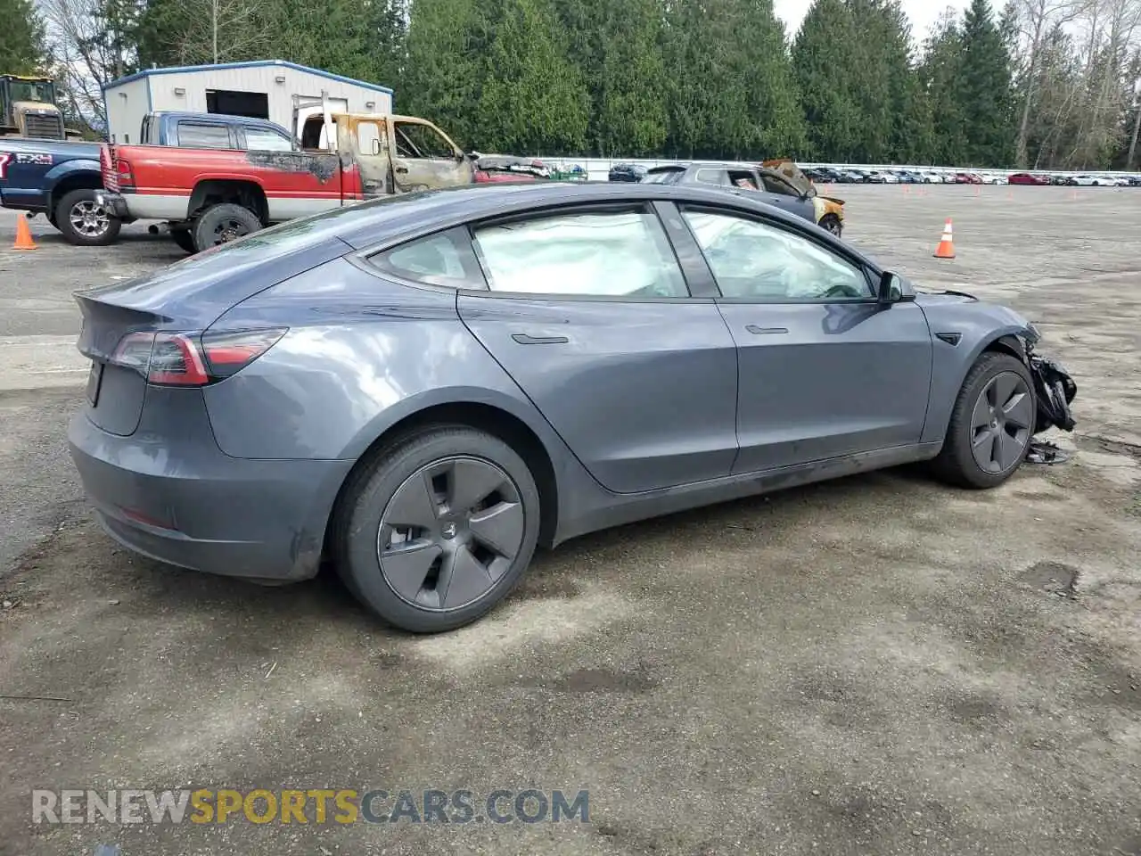 3 Photograph of a damaged car 5YJ3E1EA0PF616153 TESLA MODEL 3 2023