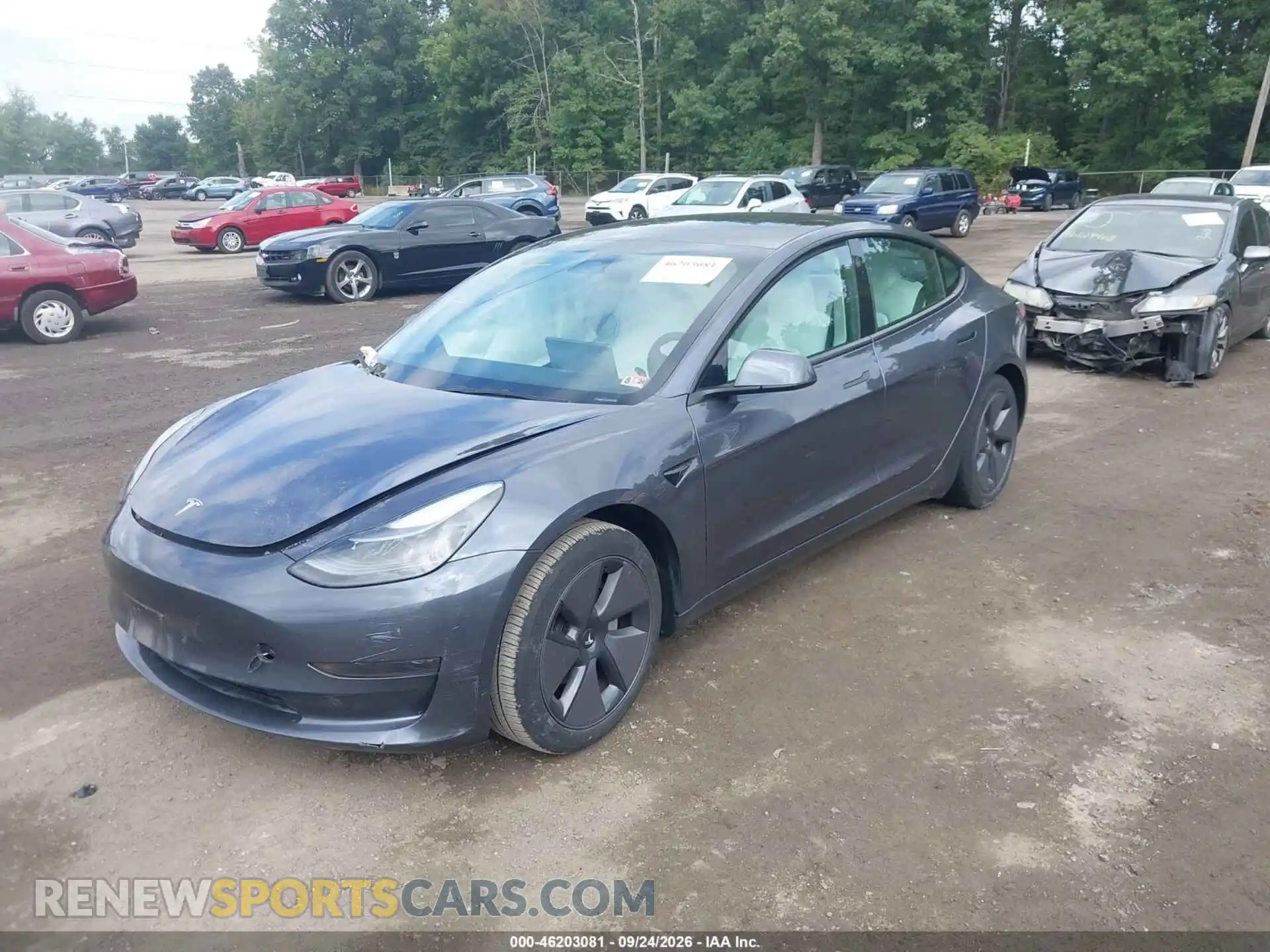 2 fotografías del automóvil dañado 5YJ3E1EA0PF622650 TESLA MODEL 3 2023