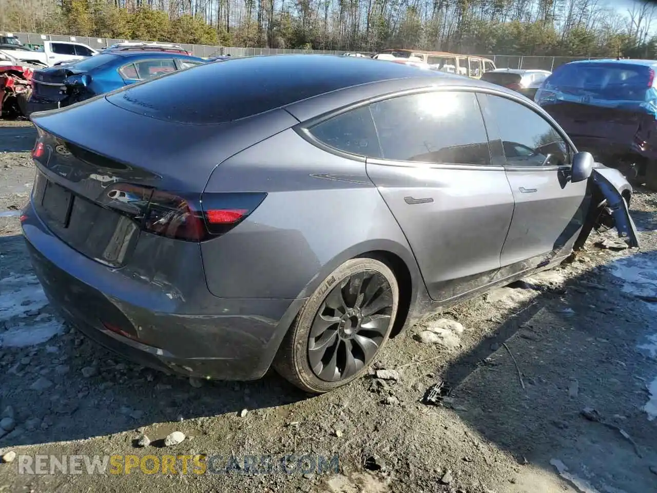 3 Photograph of a damaged car 5YJ3E1EA0PF641263 TESLA MODEL 3 2023