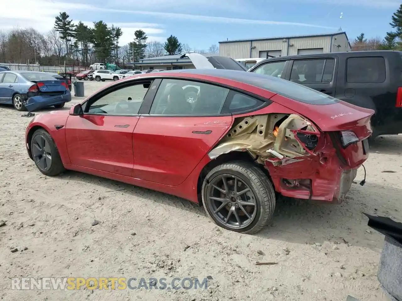 2 Photograph of a damaged car 5YJ3E1EA0PF655048 TESLA MODEL 3 2023