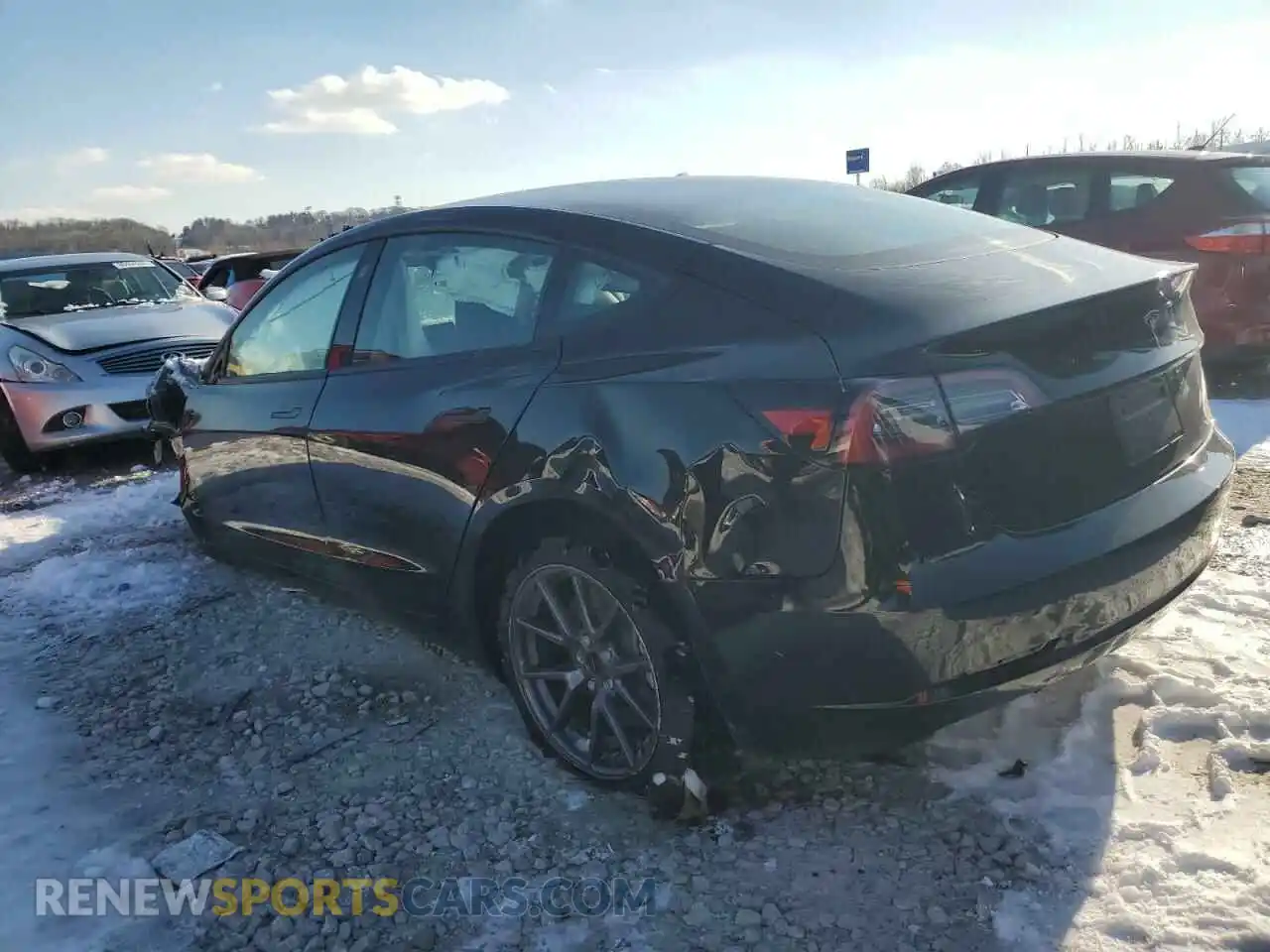 2 Photograph of a damaged car 5YJ3E1EA0PF657740 TESLA MODEL 3 2023