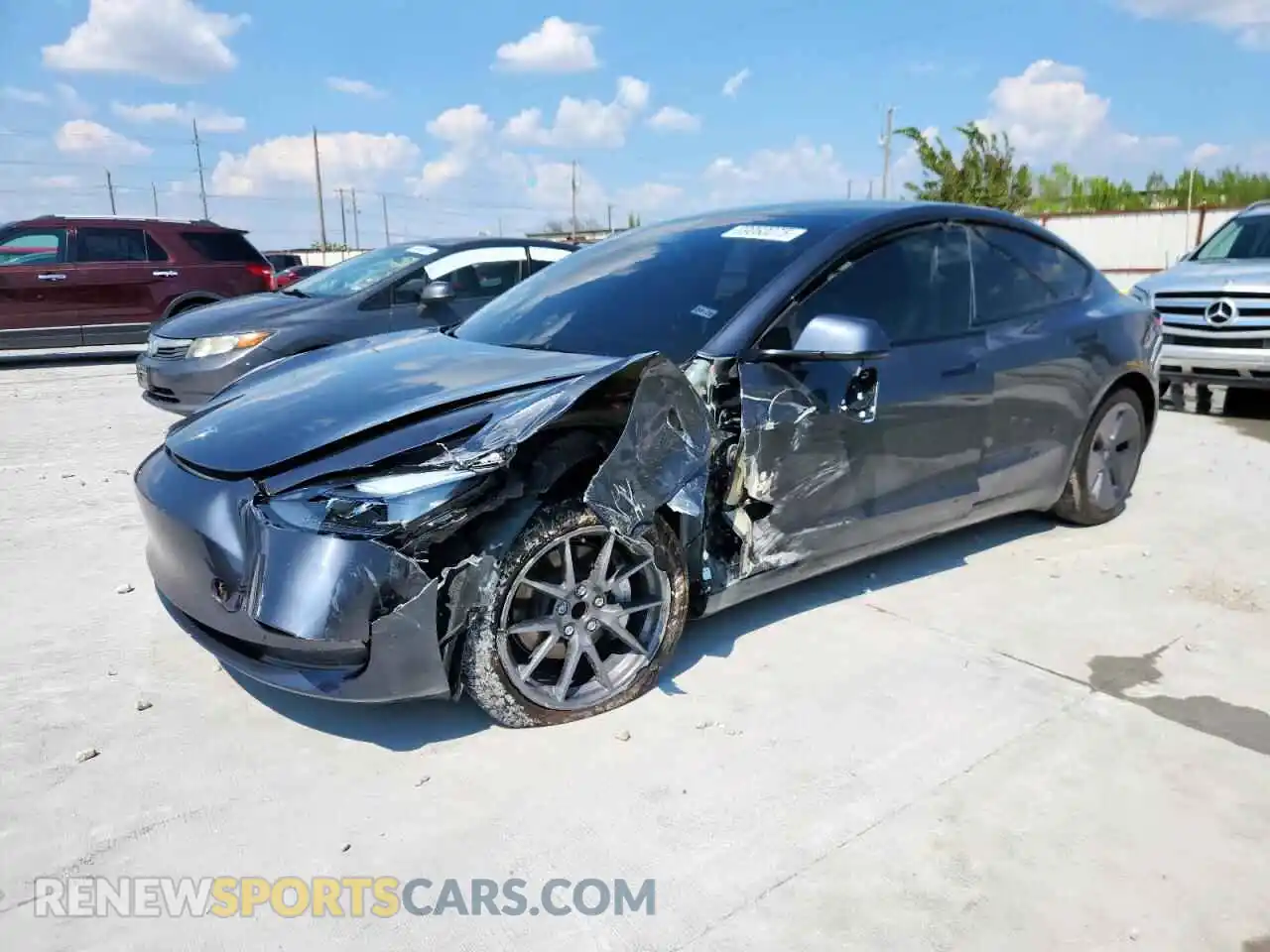 1 Photograph of a damaged car 5YJ3E1EA0PF700358 TESLA MODEL 3 2023