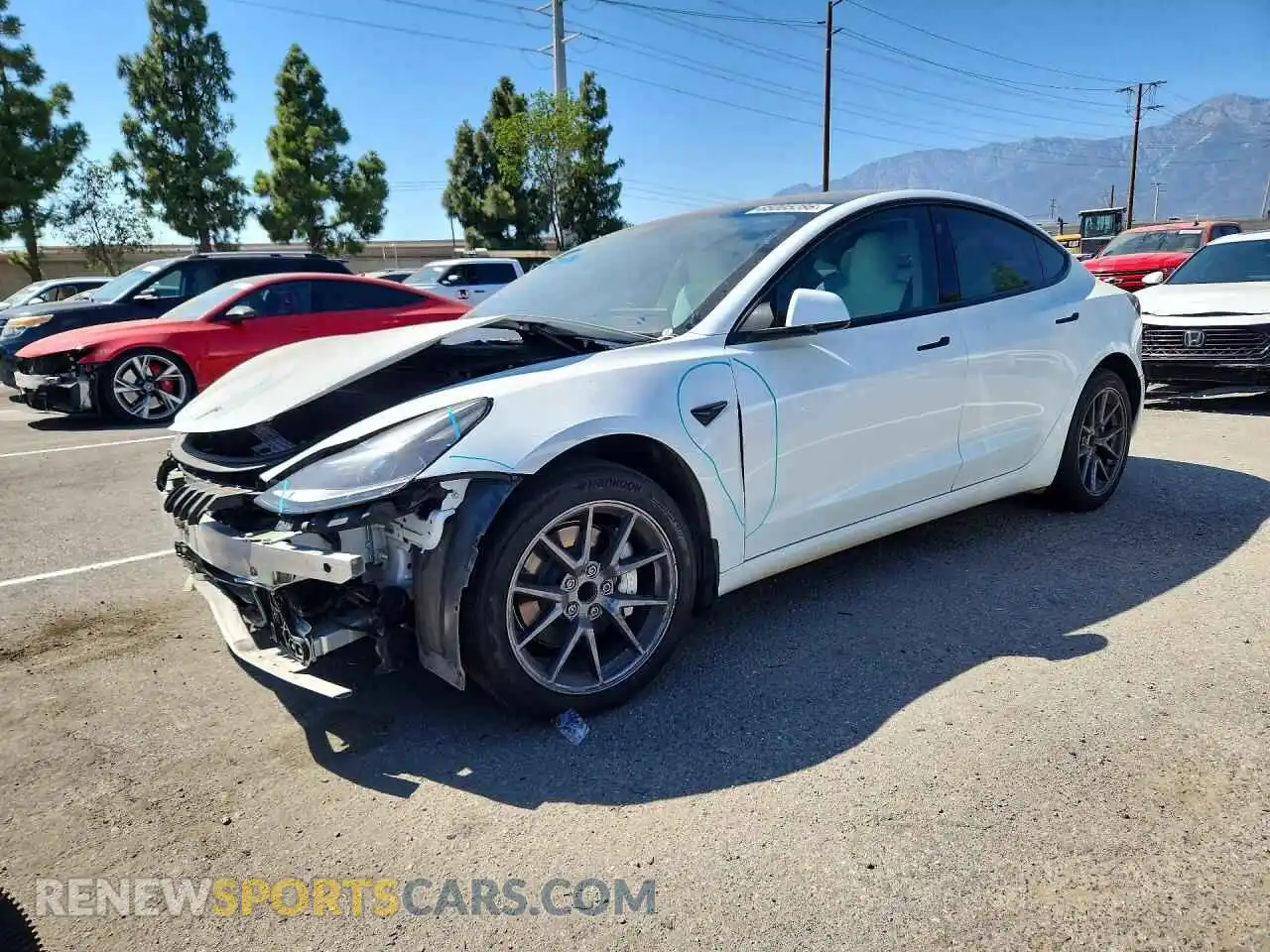 1 Photograph of a damaged car 5YJ3E1EA1PF413904 TESLA MODEL 3 2023