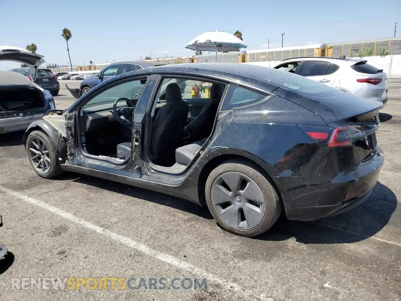 2 Photograph of a damaged car 5YJ3E1EA1PF431500 TESLA MODEL 3 2023