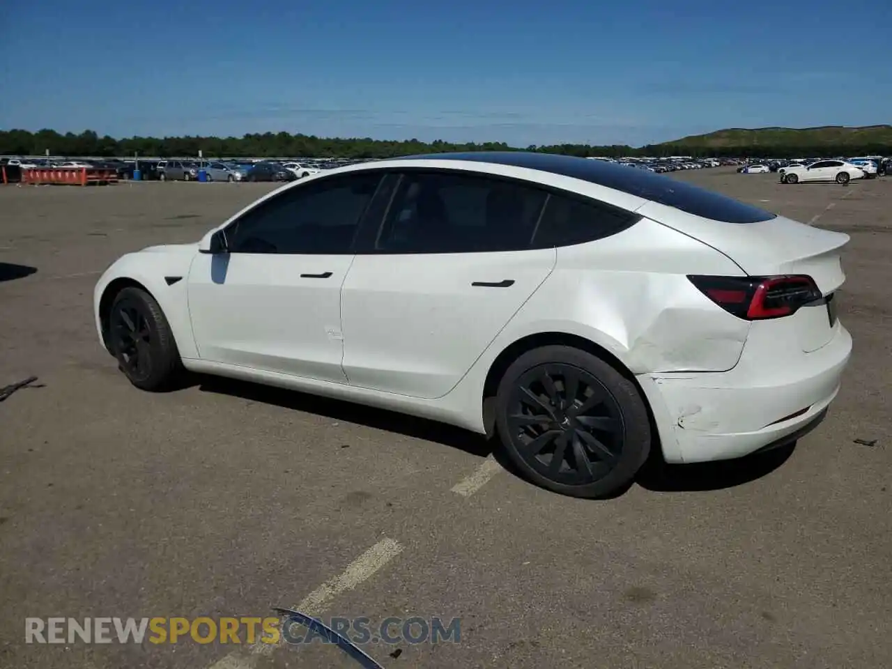 2 Photograph of a damaged car 5YJ3E1EA1PF493477 TESLA MODEL 3 2023