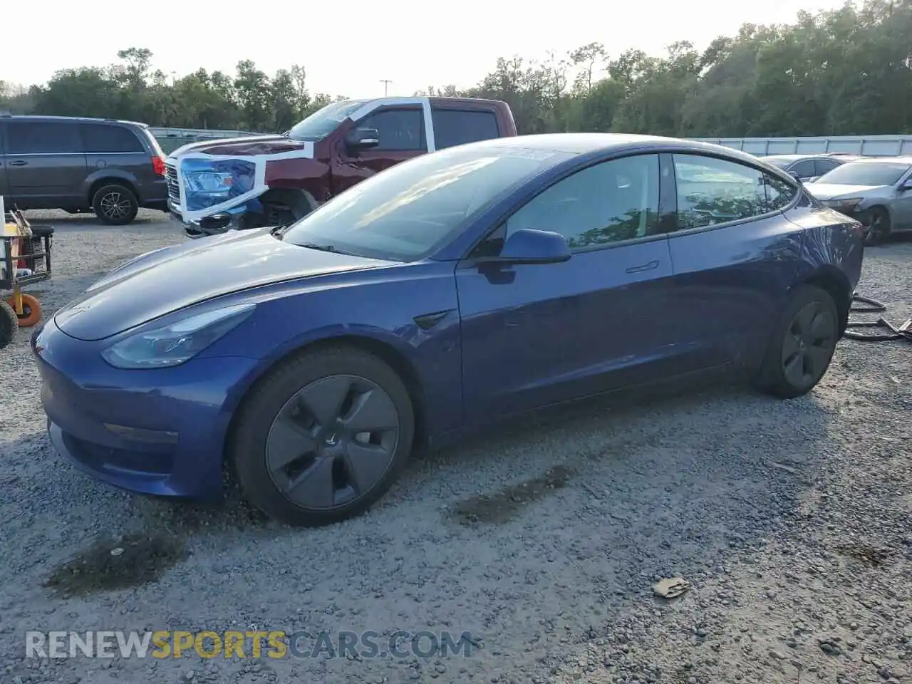 1 Photograph of a damaged car 5YJ3E1EA1PF501464 TESLA MODEL 3 2023