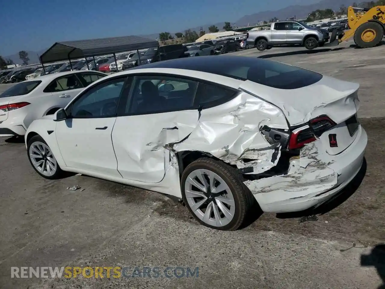 2 Photograph of a damaged car 5YJ3E1EA1PF546534 TESLA MODEL 3 2023