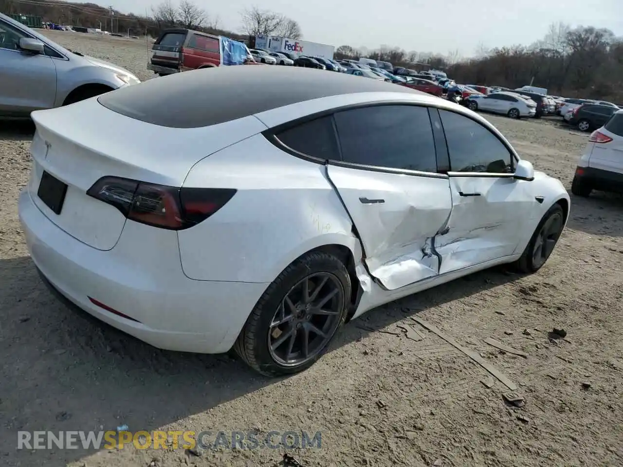 3 fotografías del automóvil dañado 5YJ3E1EA1PF548591 TESLA MODEL 3 2023