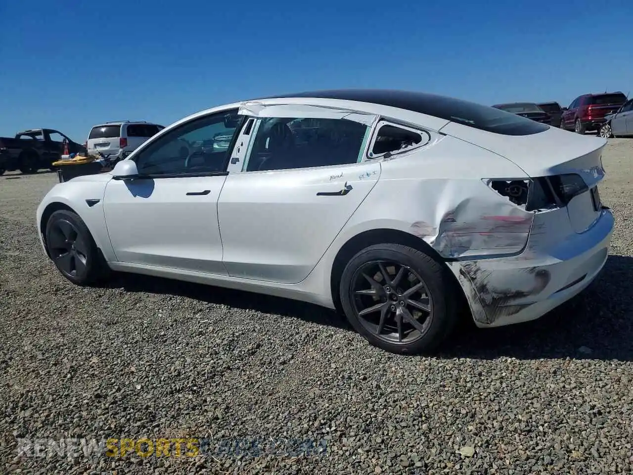 2 Photograph of a damaged car 5YJ3E1EA1PF573670 TESLA MODEL 3 2023