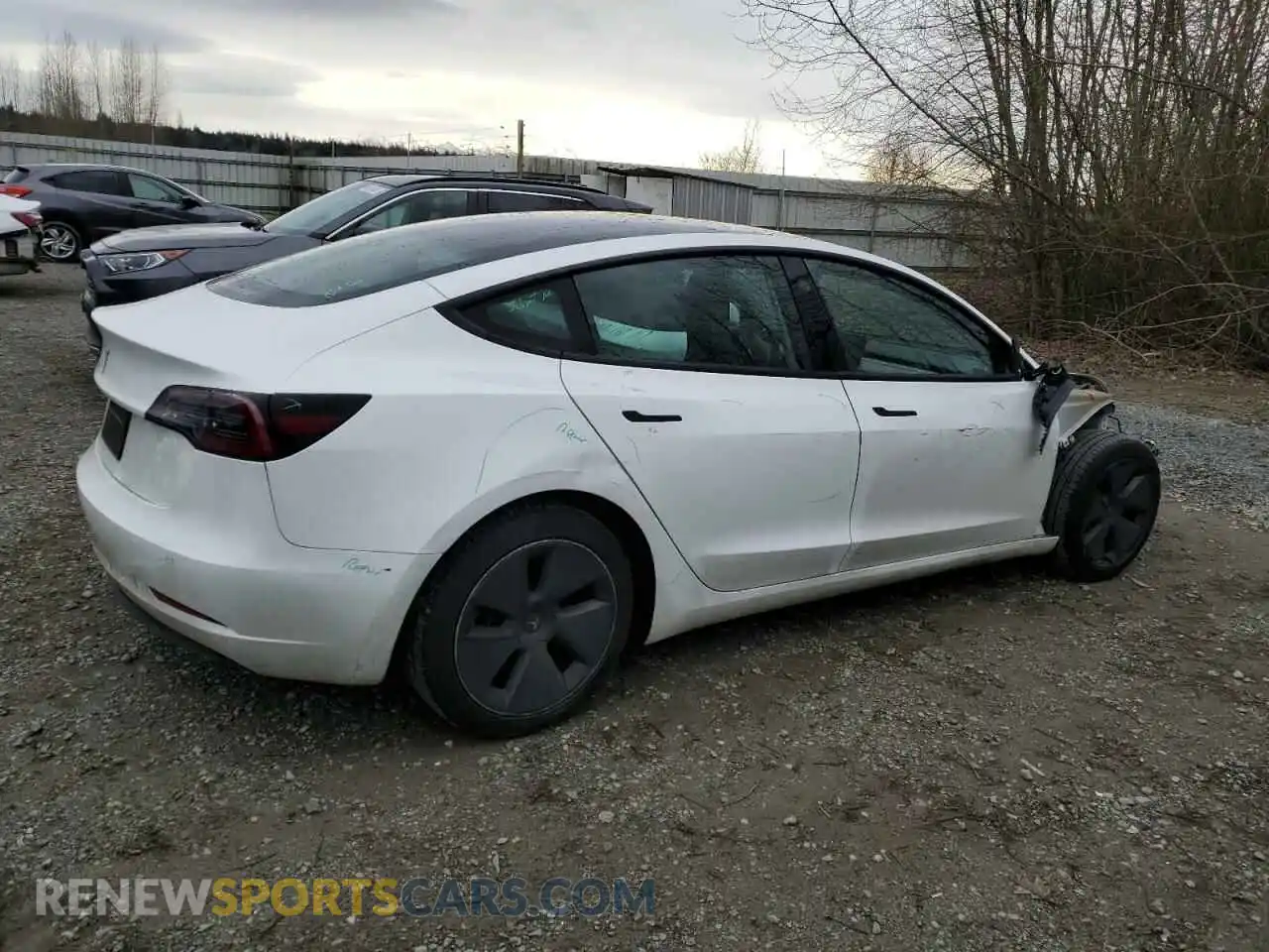 3 Photograph of a damaged car 5YJ3E1EA1PF579727 TESLA MODEL 3 2023