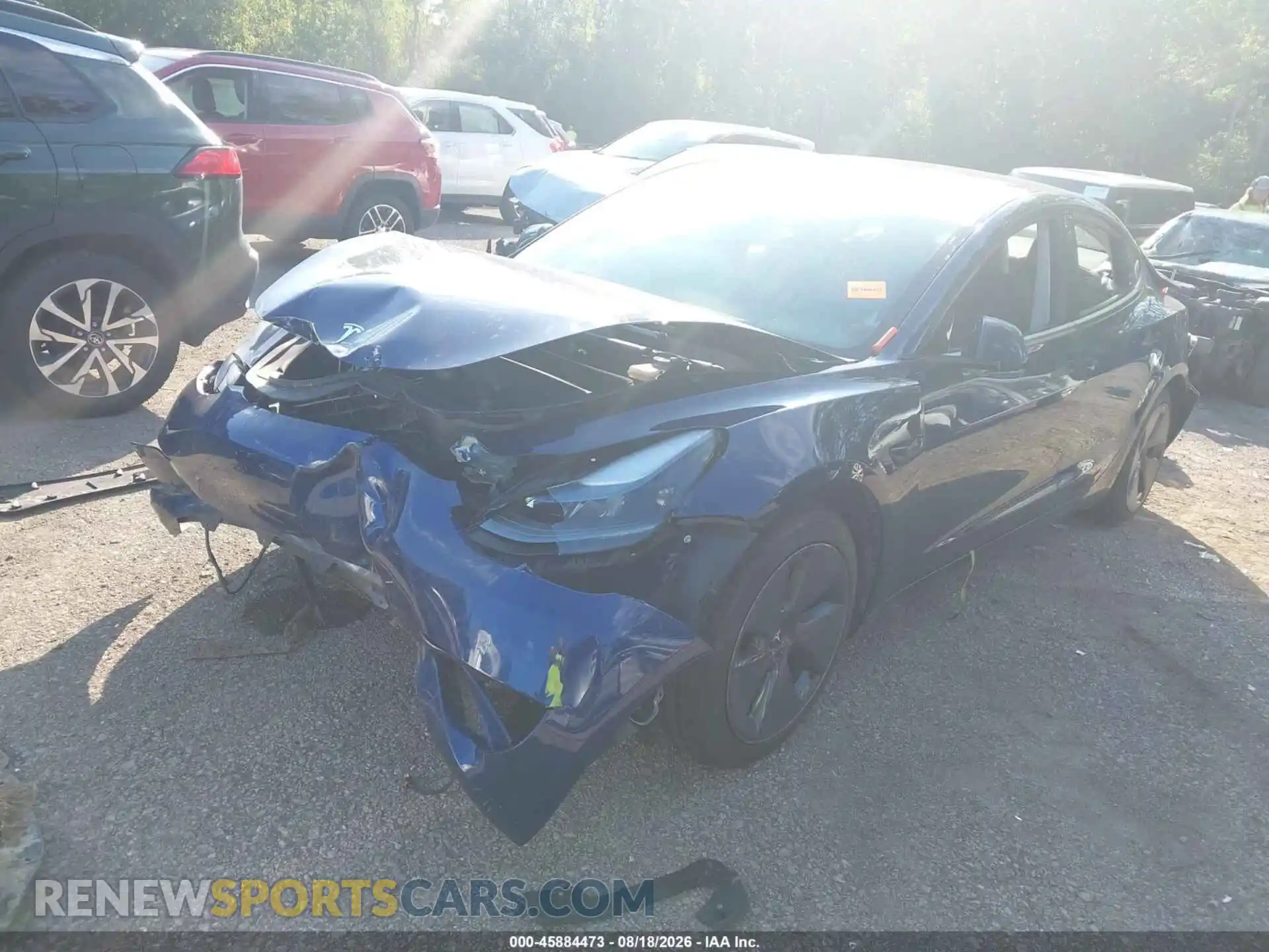 2 fotografías del automóvil dañado 5YJ3E1EA1PF587729 TESLA MODEL 3 2023