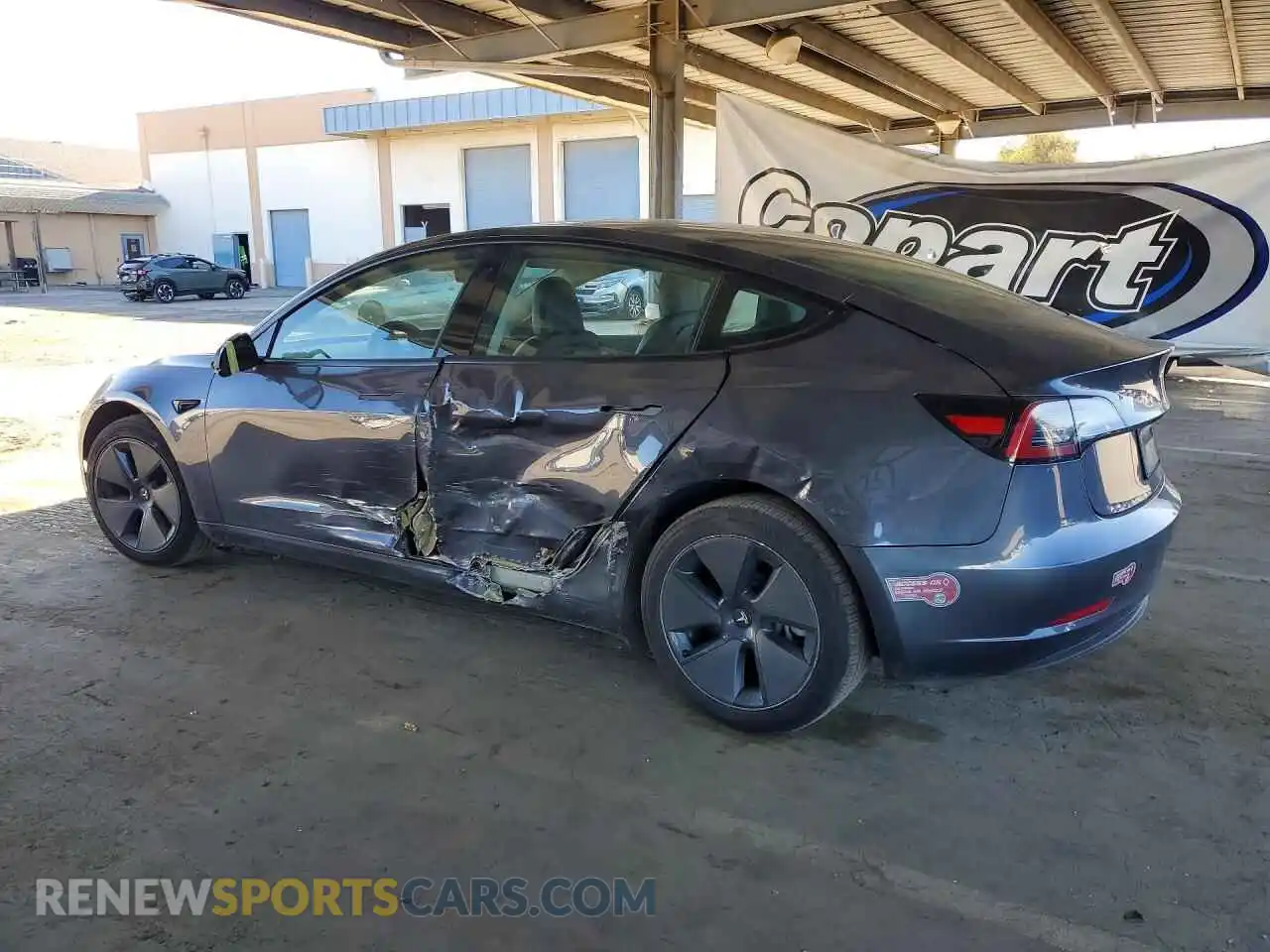 2 Photograph of a damaged car 5YJ3E1EA1PF649467 TESLA MODEL 3 2023