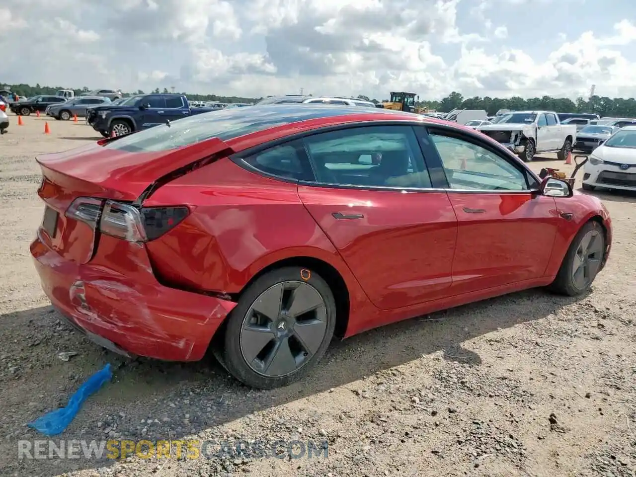 3 Photograph of a damaged car 5YJ3E1EA1PF693369 TESLA MODEL 3 2023